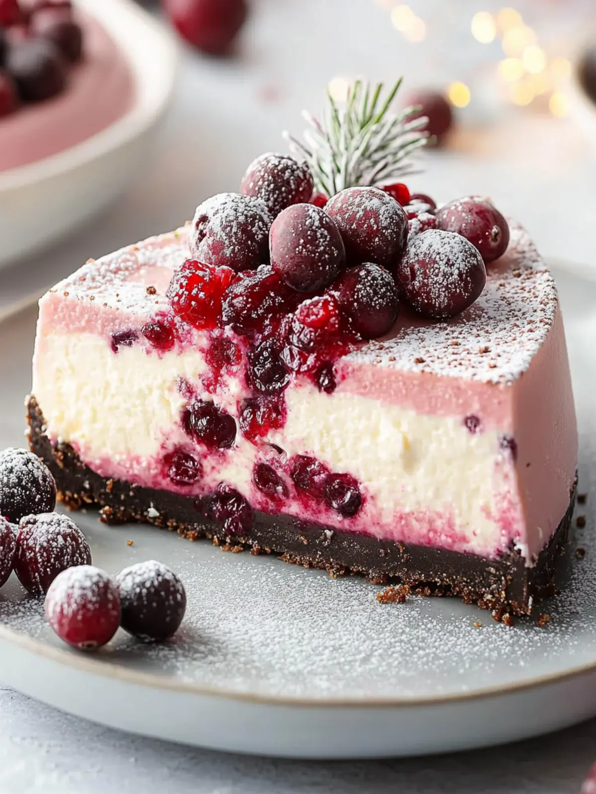 Irresistible Cranberry White Chocolate Cheesecake Delight 4 Cranberry White Chocolate Cheesecake
