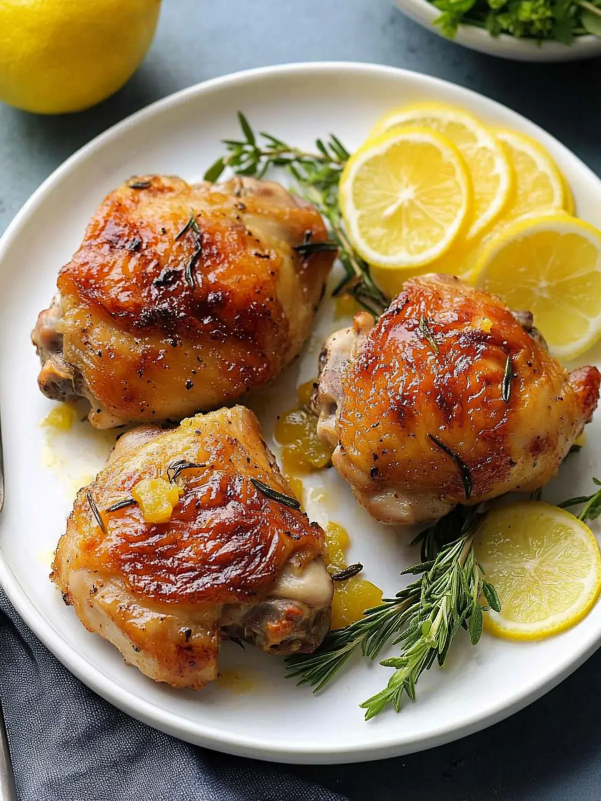 Savory Rosemary-Lemon Chicken Thighs Ready in 30 Minutes 2 Rosemary-Lemon Chicken Thighs