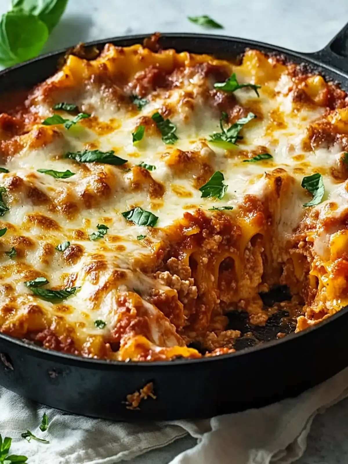 One-Skillet Lasagna: Your Quick Ticket to Comfort Food Heaven 3 One-Skillet Lasagna