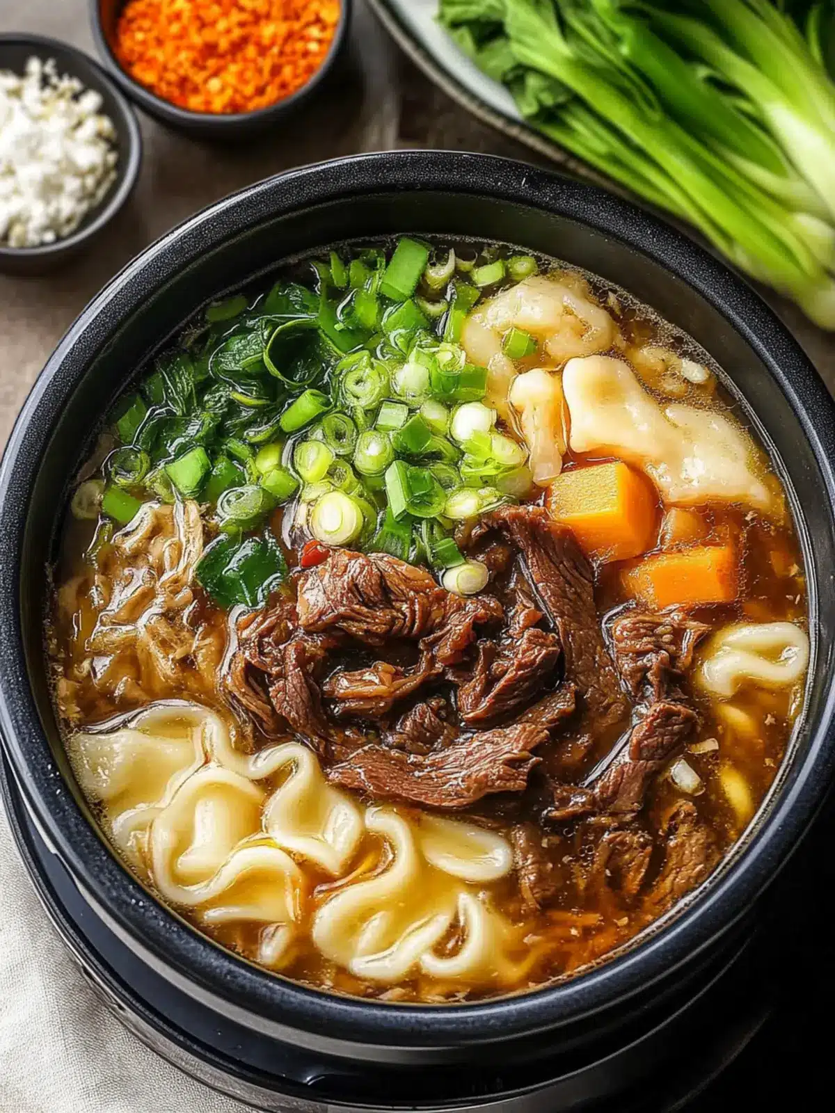 Savory One Pot Braised Beef Noodle Soup for Cozy Nights 2 One Pot Braised Beef Noodle Soup