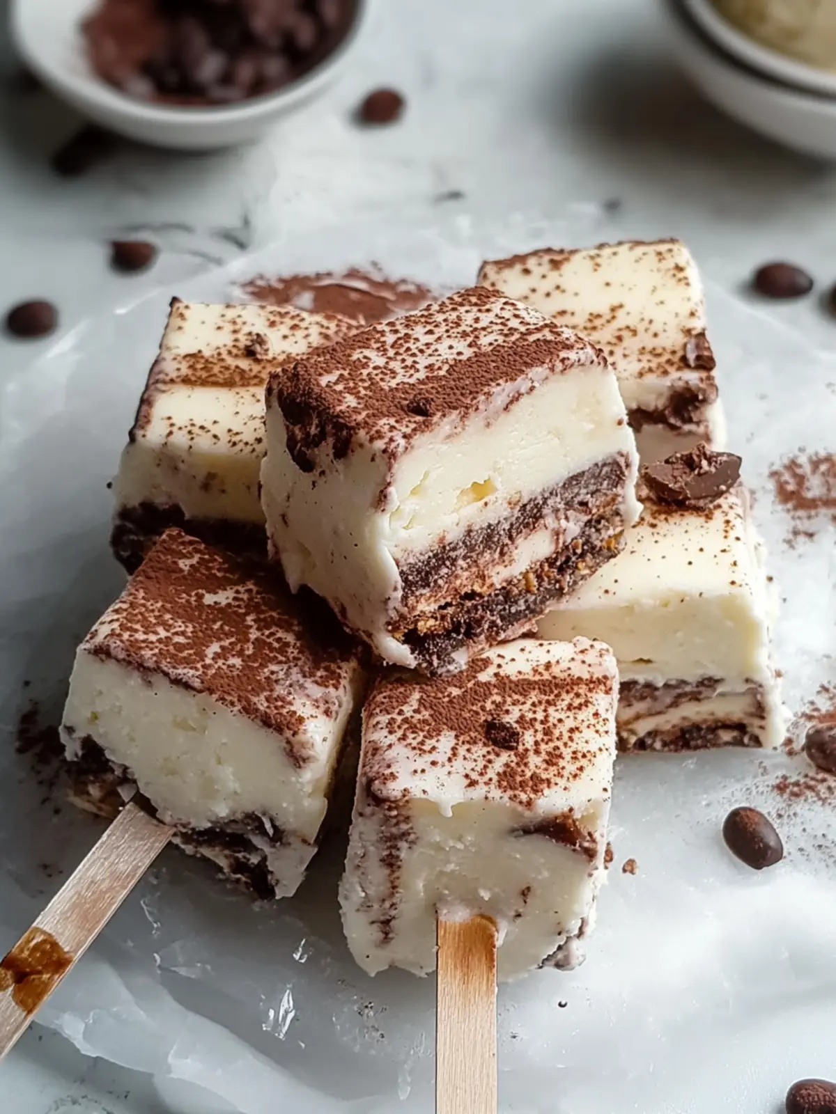 Frozen Tiramisu Popsicles: Cool Down with This Creamy Treat 3 Frozen Tiramisu