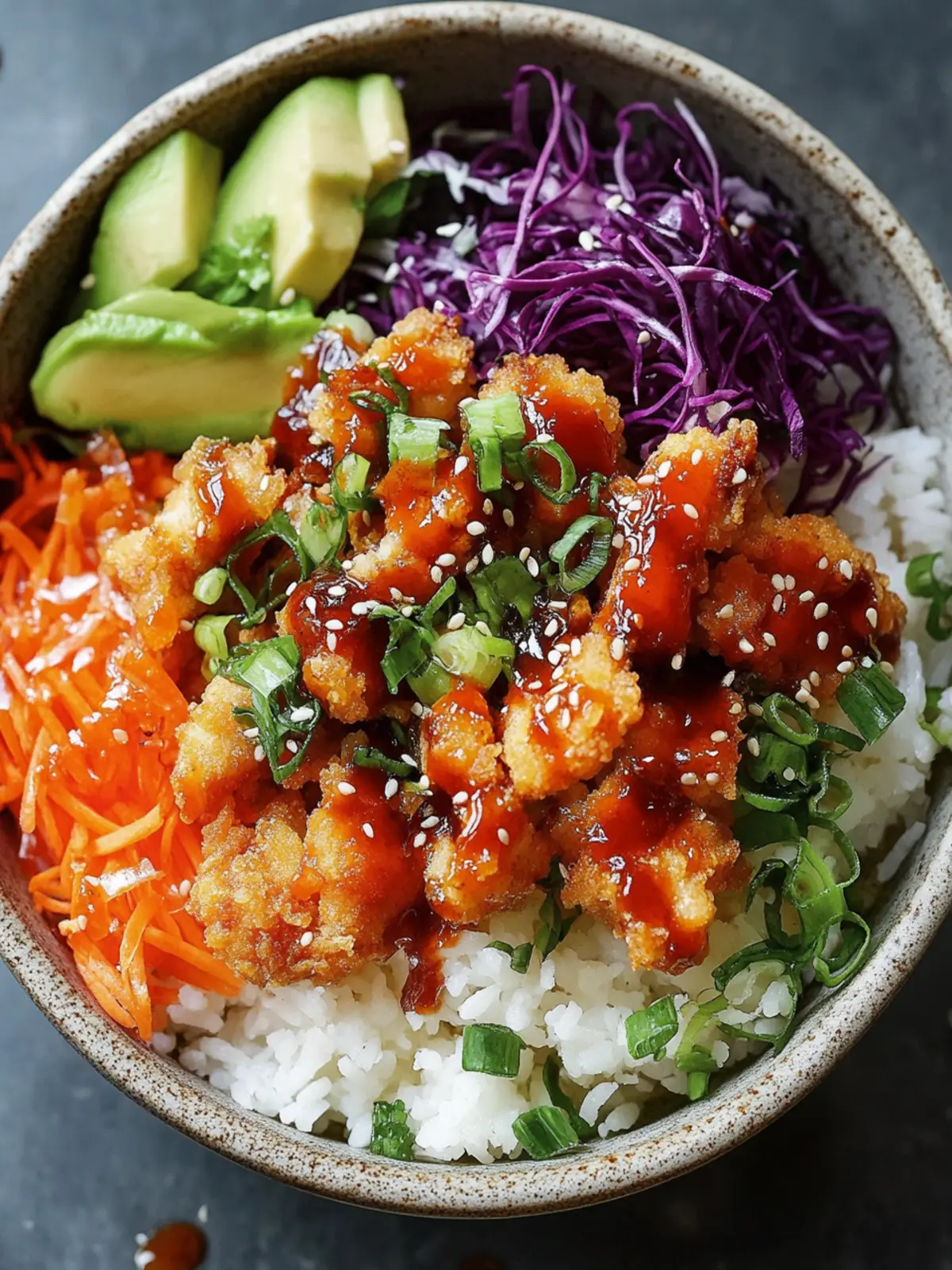 Crispy Bang Bang Chicken Bowl: Flavor-Packed Dinner Delight 2 Crispy Bang Bang Chicken Bowl