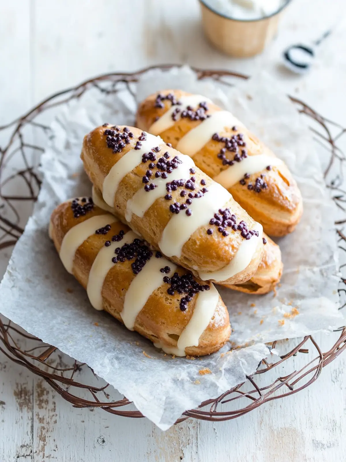Irresistible Hot Cross Bun Eclairs You Need This Easter 3 Hot Cross Bun Eclairs