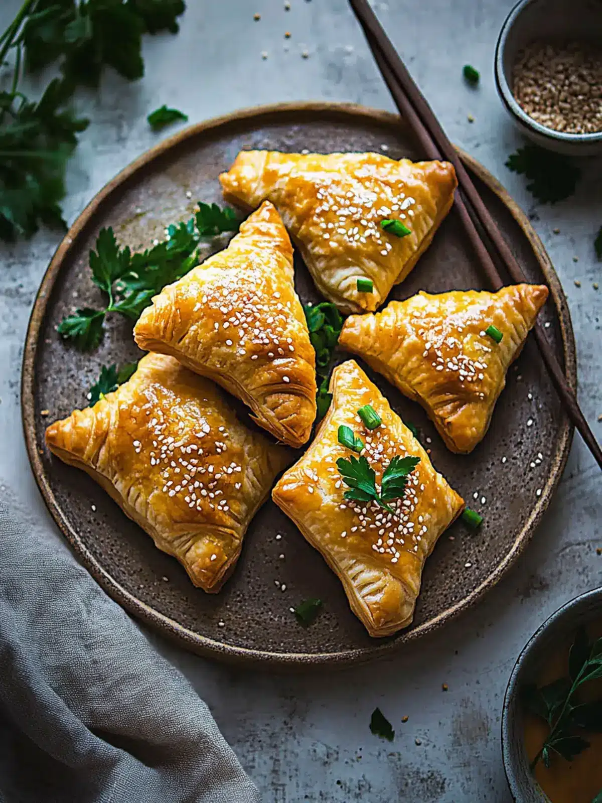 Savory Puff Pastries Asian Flavor for Quick Home Snacking 3 Savory Puff Pastries Asian Flavor