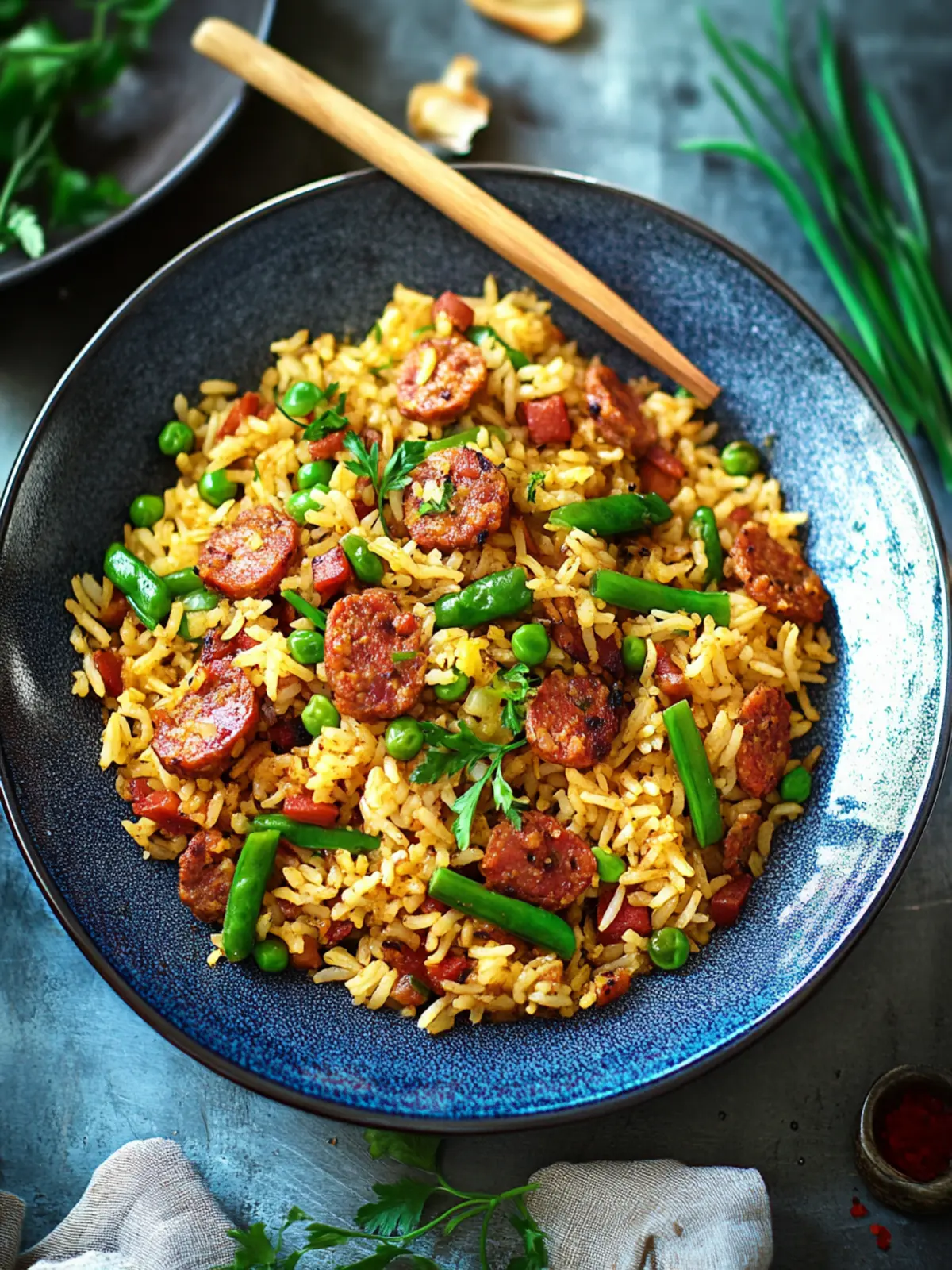Irresistible Fried Rice With Chorizo and Garlic Sprouts 3 Fried Rice With Chorizo