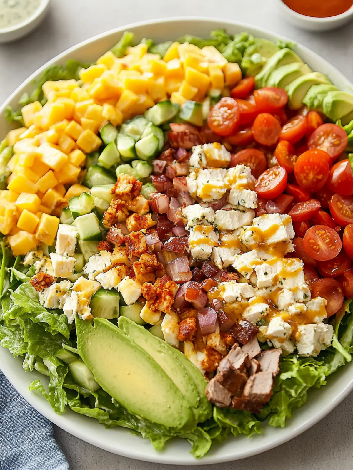 Cobb Salad Delight with Homemade Red Wine Vinaigrette 3 Cobb Salad