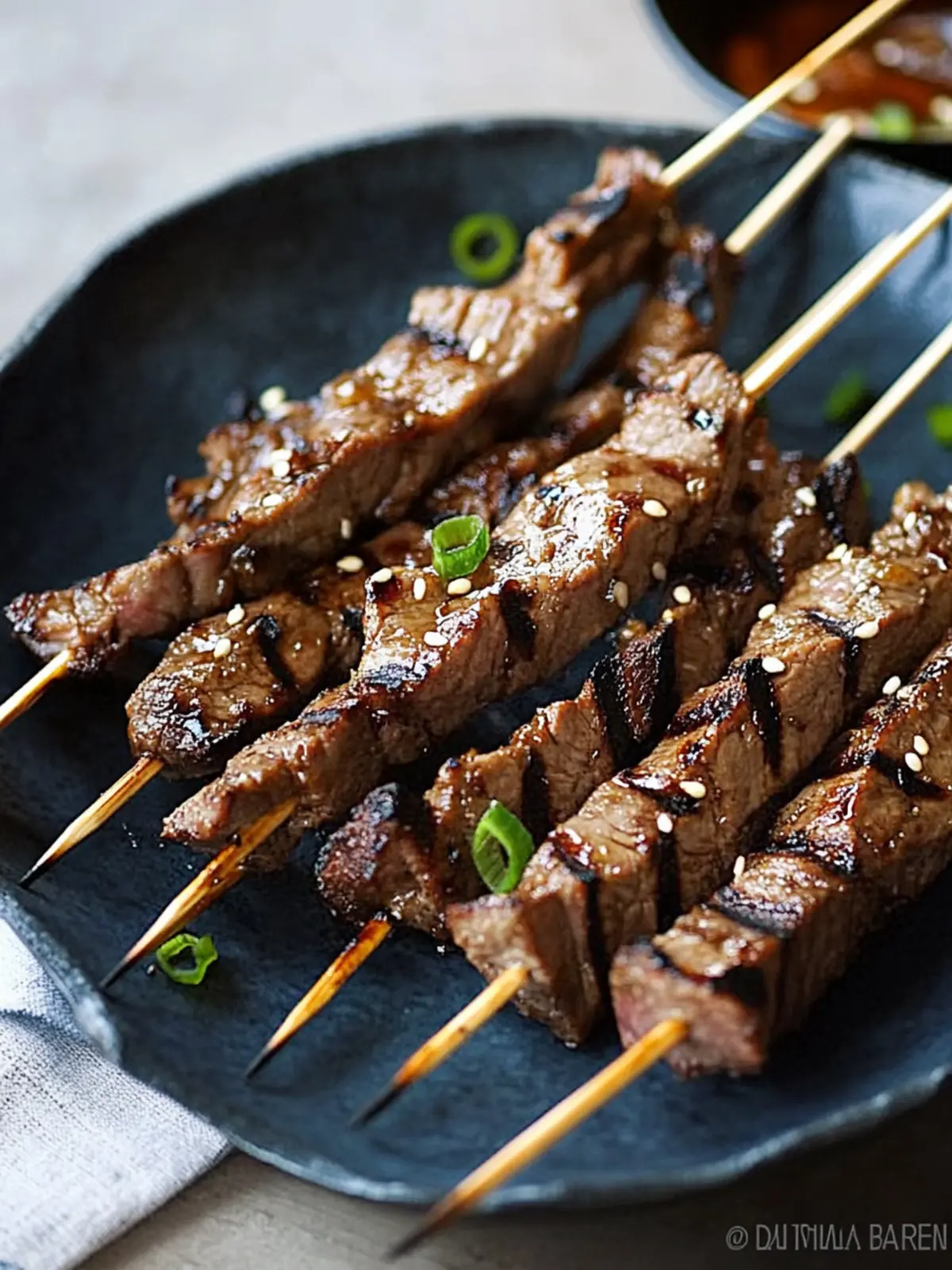Savor Asian Flank Steak Skewers with a Flavorful Twist 4 Asian Flank Steak Skewers