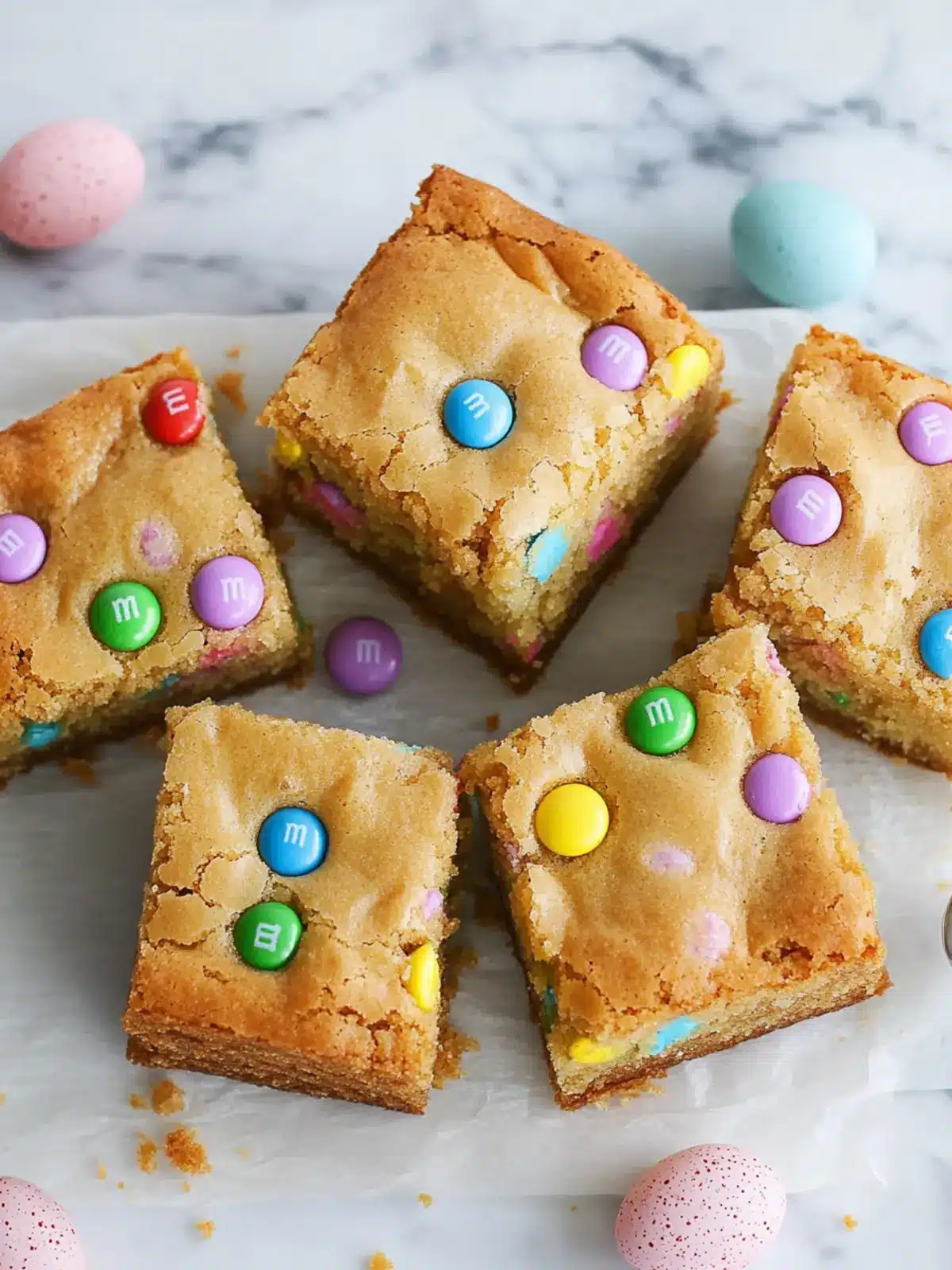 Easter M&M Blondies That Will Make Your Taste Buds Dance 3 Easter M&M Blondies