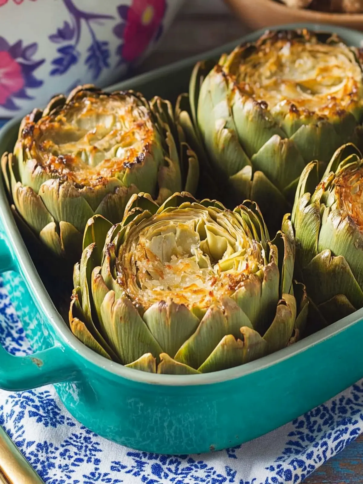 Stuffed Artichokes: Lemony Cheesy Delights for Home Chefs 4 Stuffed Artichokes