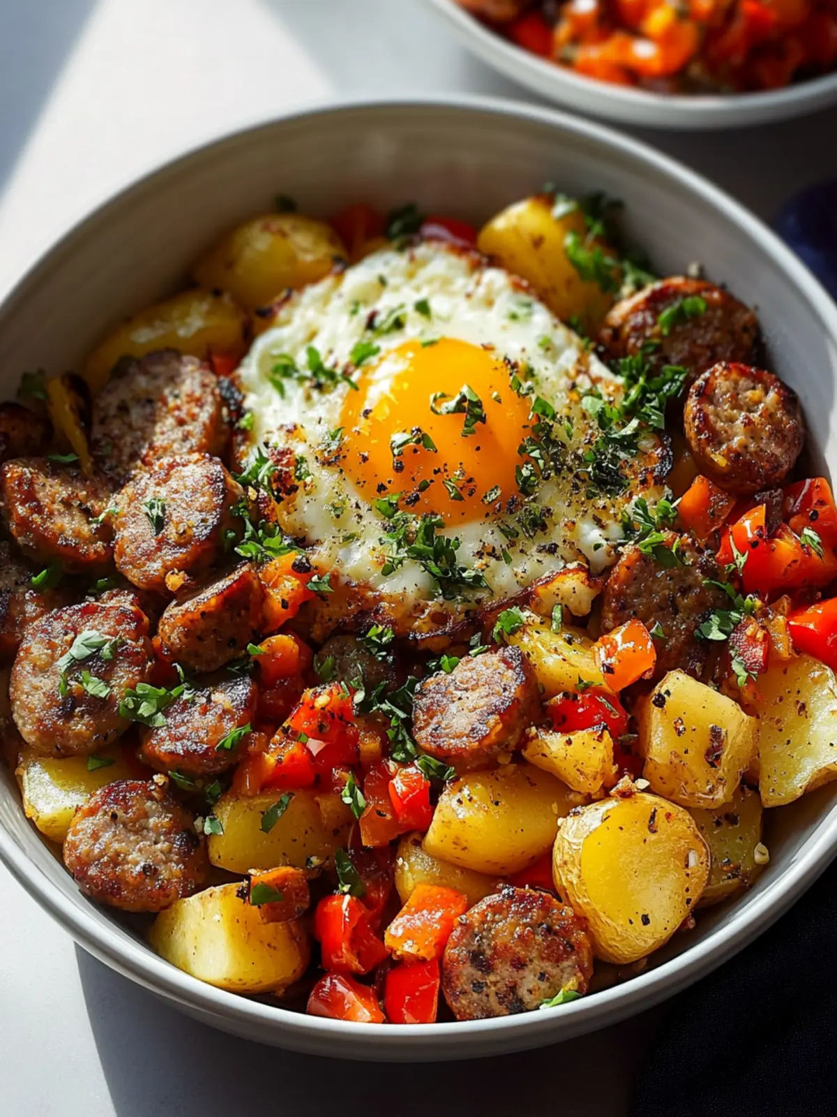 Satisfy Mornings with Sausage and Potato Breakfast Bowls 2 Sausage and Potato Breakfast Bowls