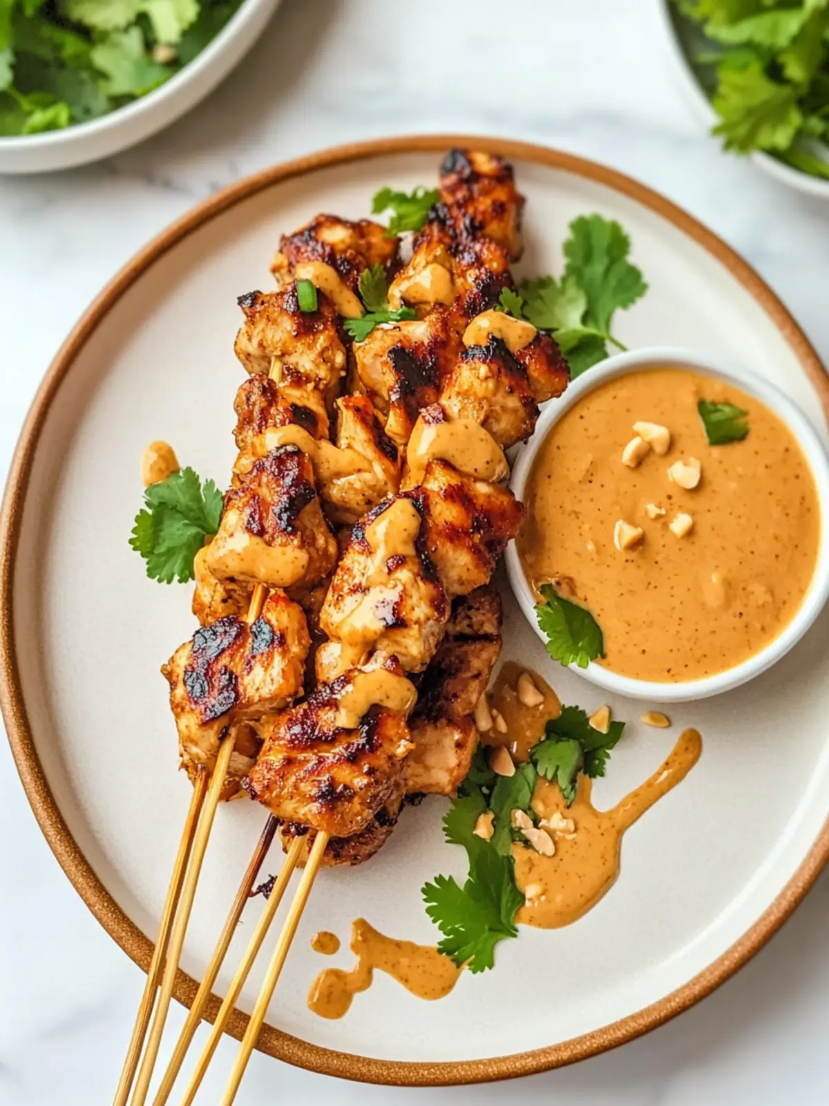 Air Fryer Chicken Satay with Creamy Peanut Sauce Bliss 3 Air Fryer Chicken Satay with Creamy Peanut Sauce