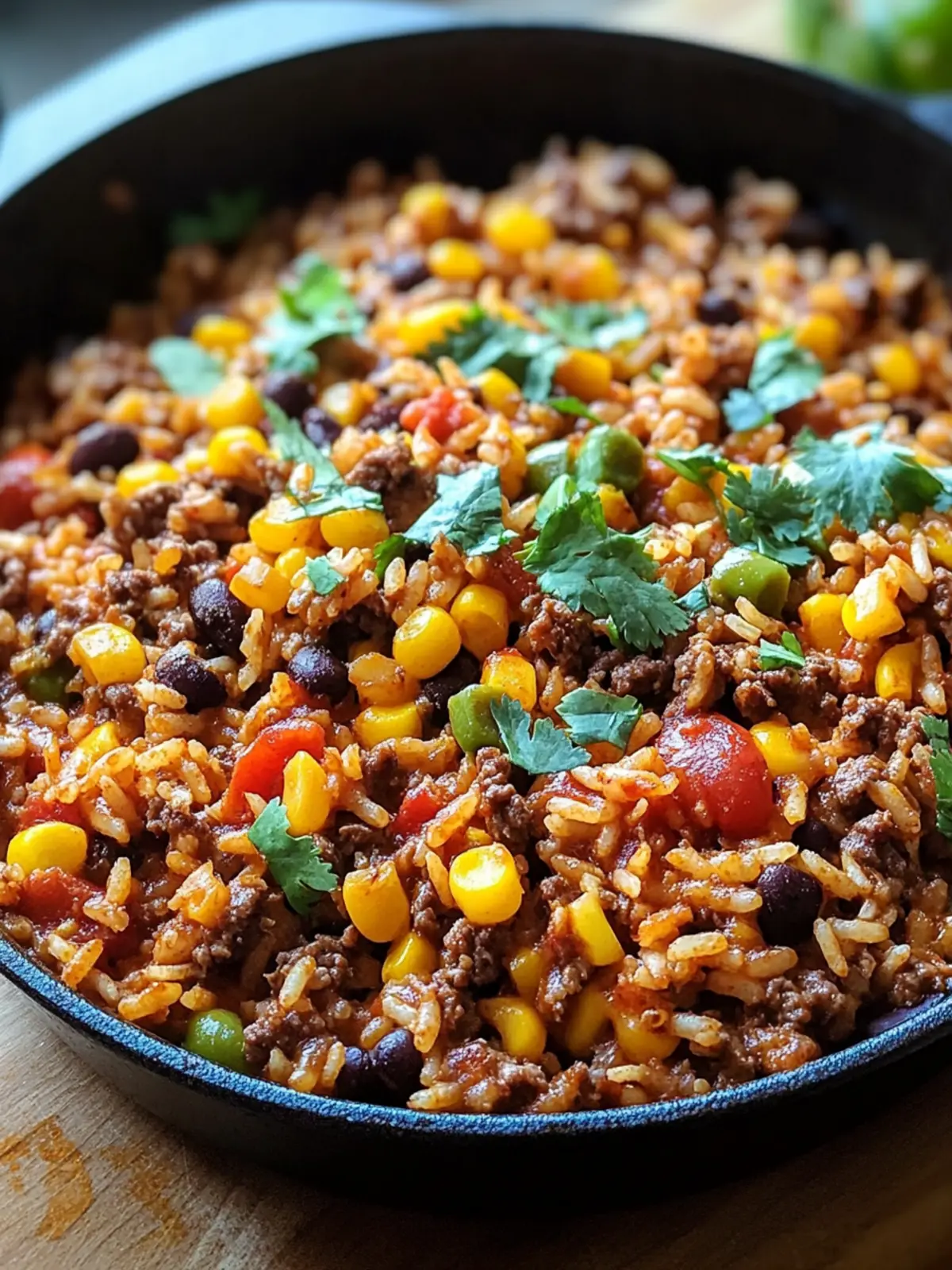 Super Easy Mexican Beef and Rice Skillet for Busy Nights 3 Super Easy Mexican Beef and Rice Skillet