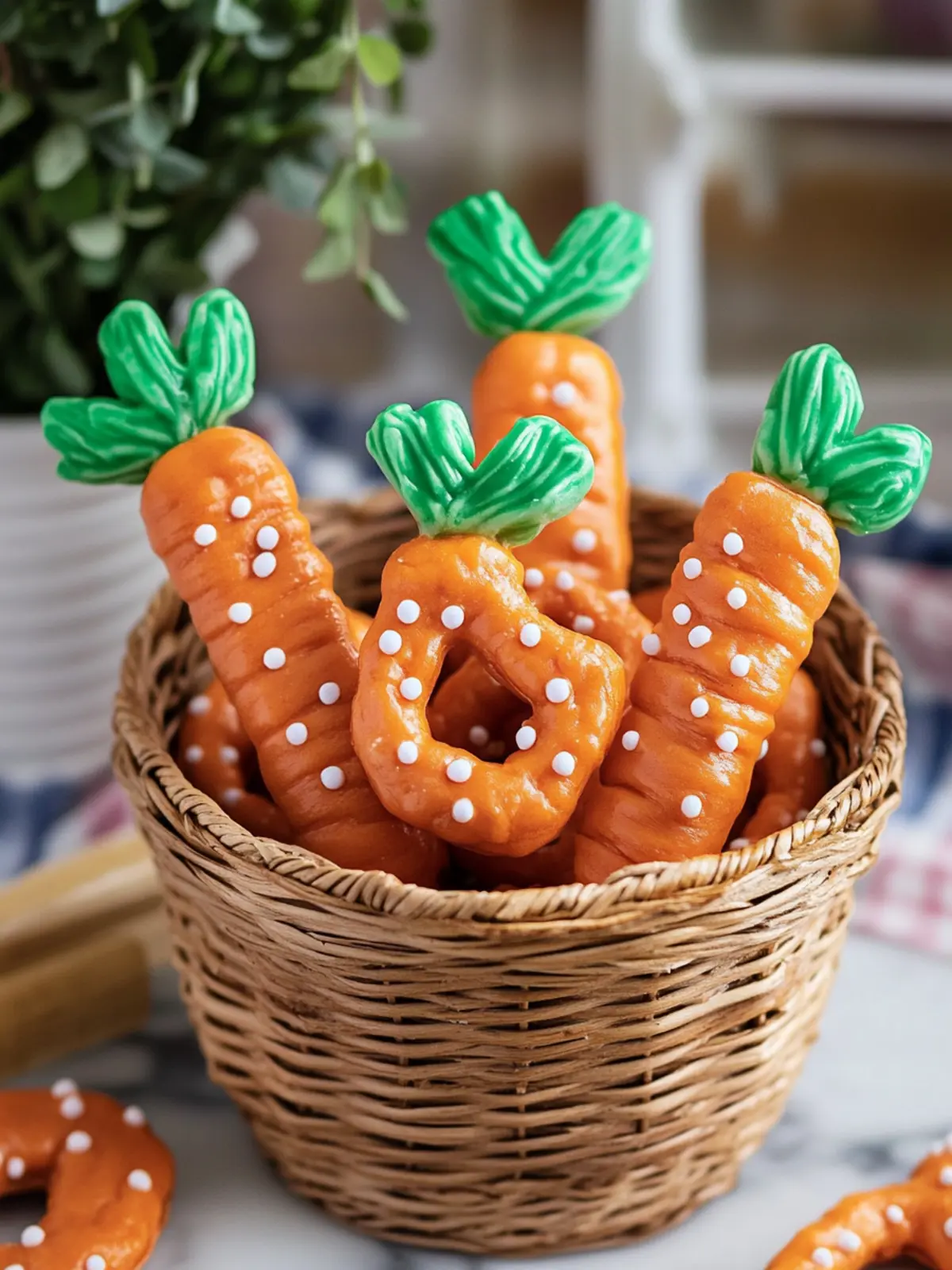 Carrot-Shaped Candy Pretzels: Fun Treats for Spring Celebrations 3 Carrot-Shaped Candy Pretzels