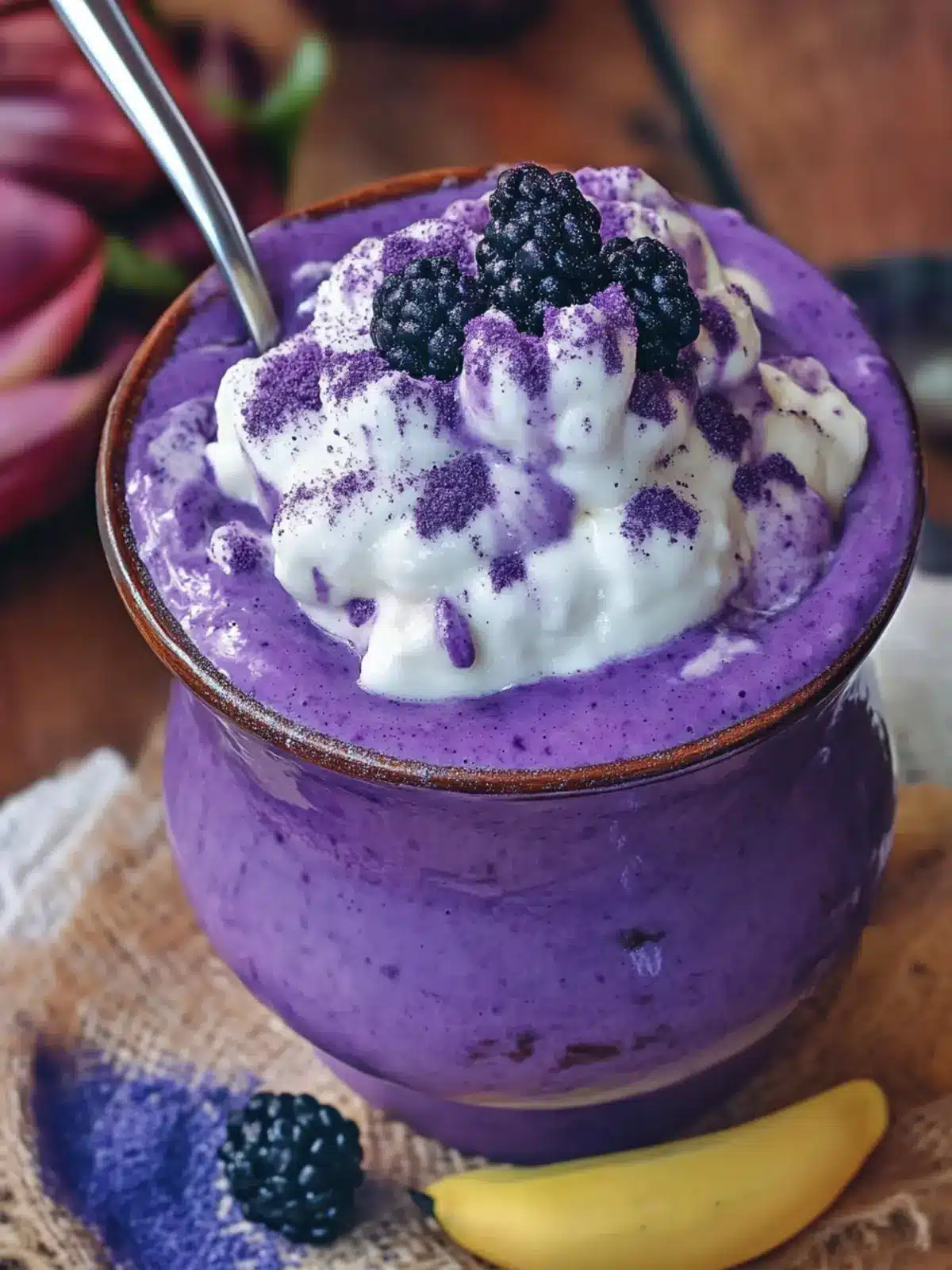 Ube Champorado: Irresistibly Sweet Purple Rice Porridge 2 Ube Champorado