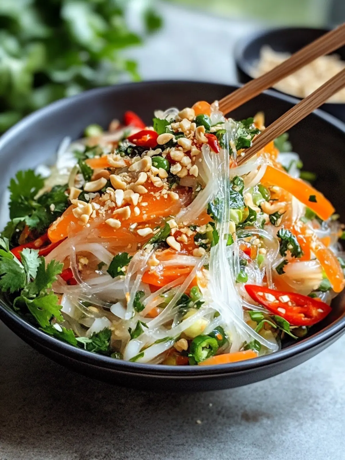 Zesty Vietnamese Glass Noodle Salad for a Refreshing Meal 4 Vietnamese Glass Noodle Salad