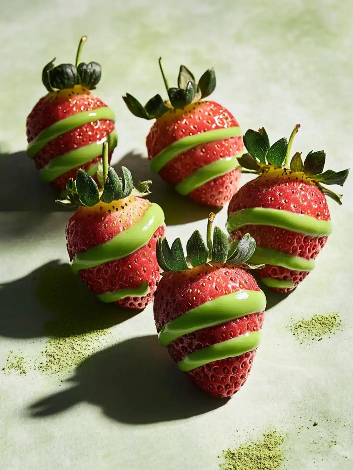 Delicious Matcha-Covered Strawberries: A Sweet Romantic Treat 3 Matcha-Covered Strawberries