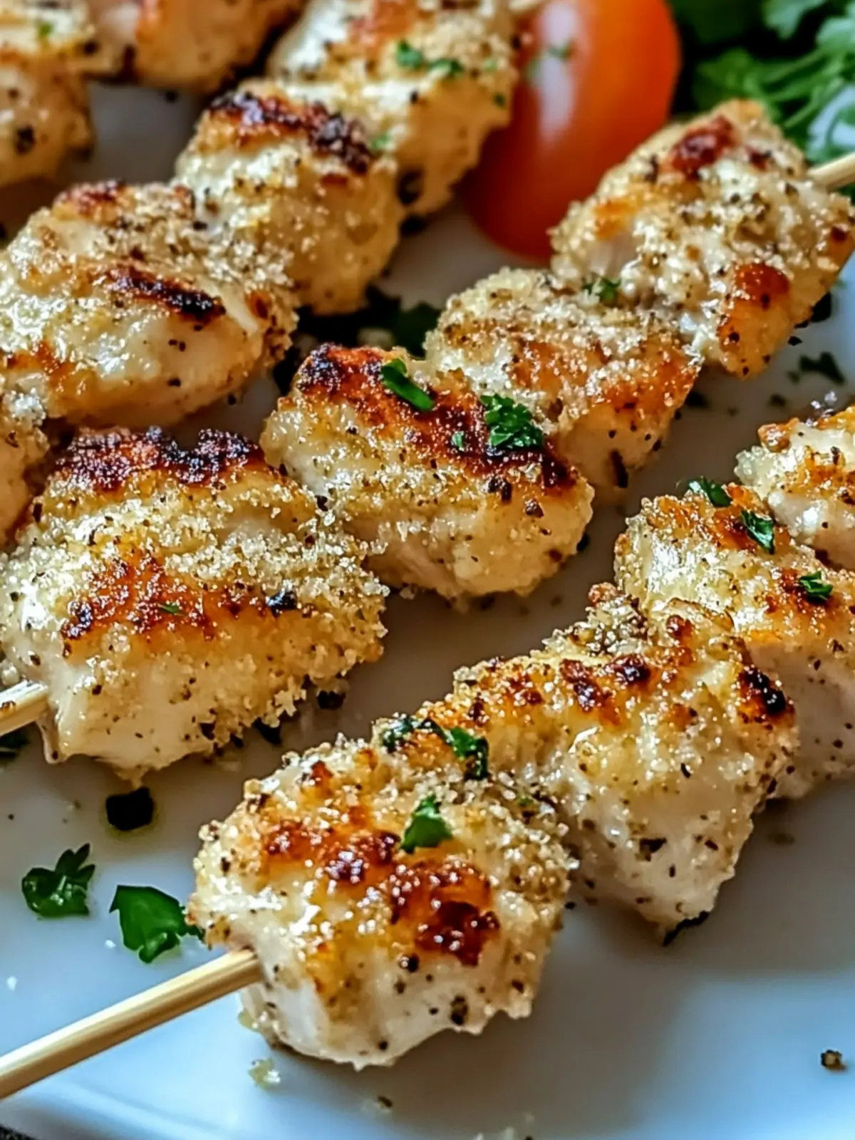 Air Fryer Garlic Parmesan Chicken Skewers for Easy Flavor Bliss 2 Air Fryer Garlic Parmesan Chicken Skewers
