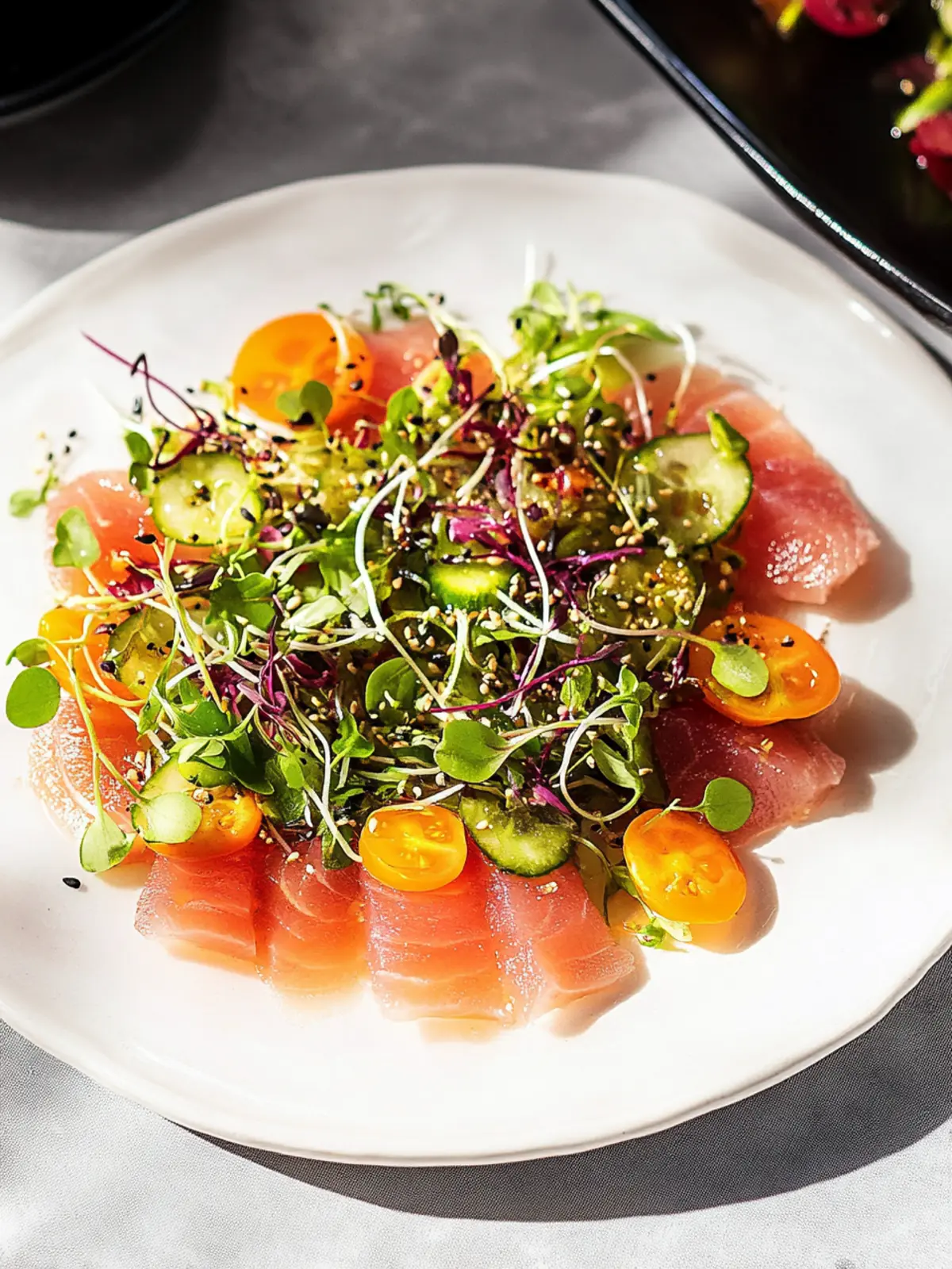 Delightful Fusion Tuna Carpaccio with Zesty Citrus Twist 2 Fusion Tuna Carpaccio