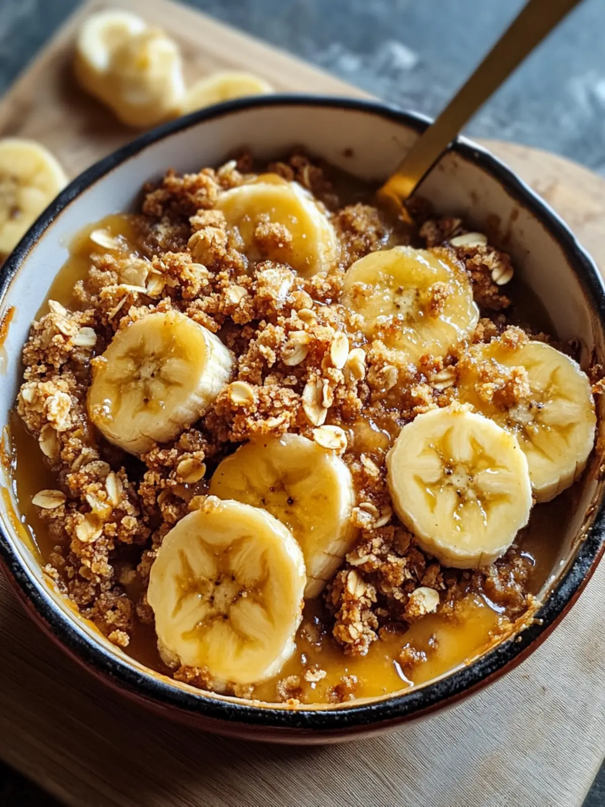 Irresistible Bananas Foster Crisp with Oat Topping Delight 4 Bananas Foster Crisp
