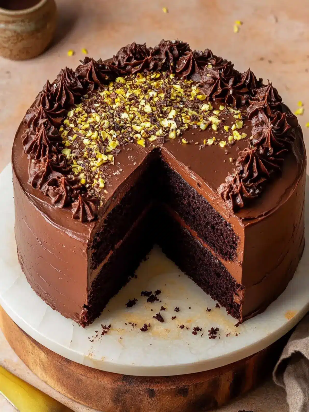 Irresistible Dubai Chocolate Cake with Pistachio Bliss 4 Dubai Chocolate Cake