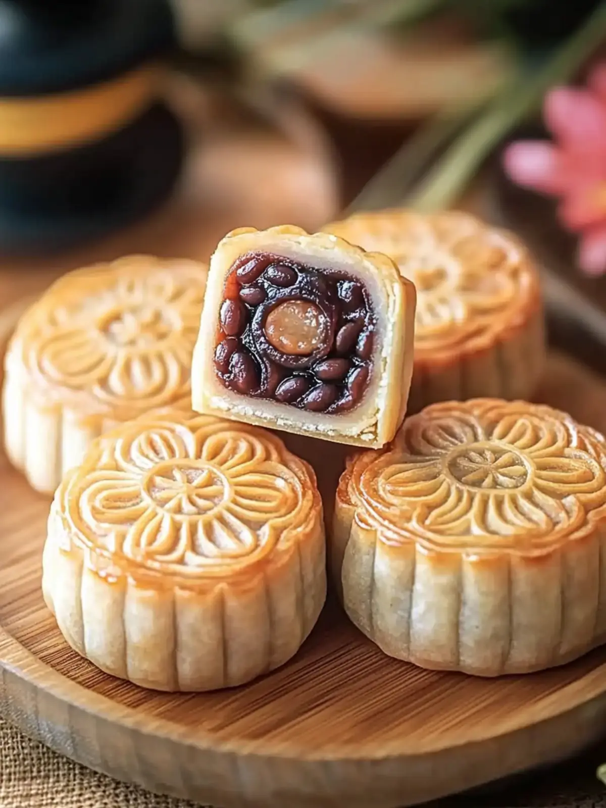 Red Bean Mooncakes: Flaky Homemade Delights You ll Adore 4 Red Bean Mooncakes: Flaky, Homemade Delight You ll Crave
