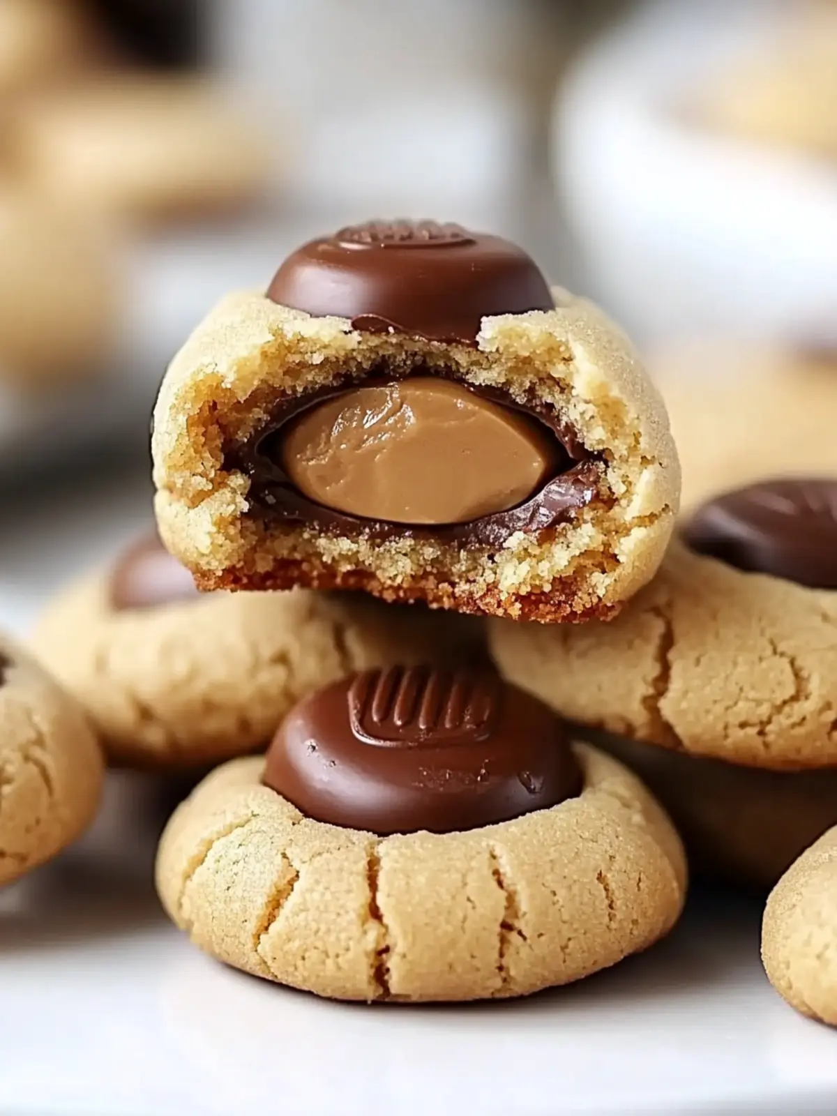 Irresistible Reese s Cup Stuffed Peanut Butter Blossom Cookies 4 Reese s Cup Stuffed Peanut Butter Blossom Cookies