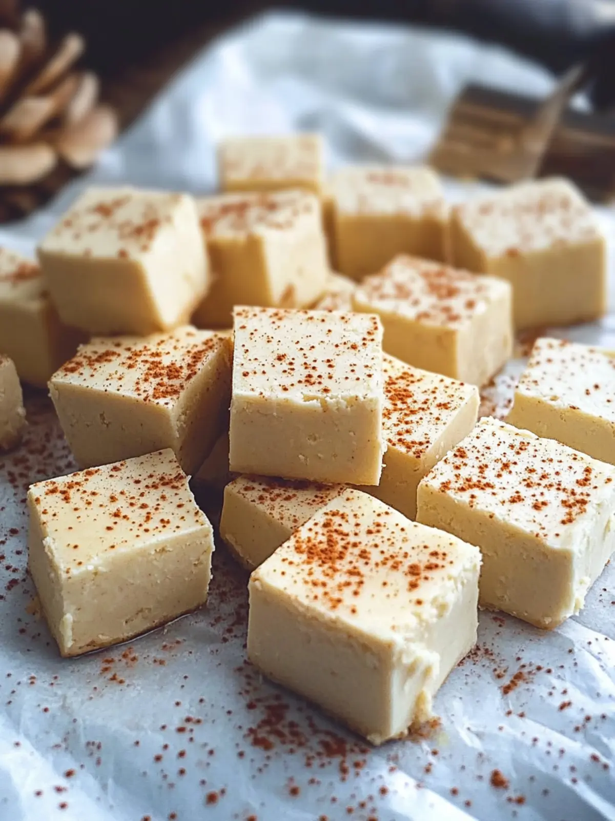Decadent Eggnog Fudge That's a Holiday Must-Try! 2 Decadent Eggnog Fudge