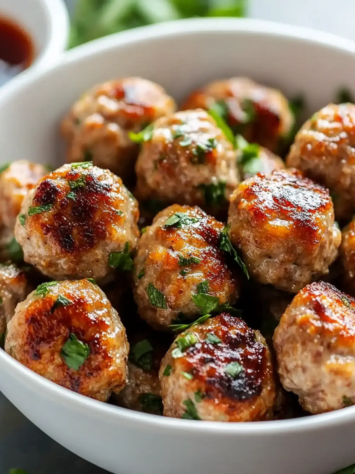 Savory Mini Turkey Meatballs: A Healthy Family Favorite 4 Mini Turkey Meatballs