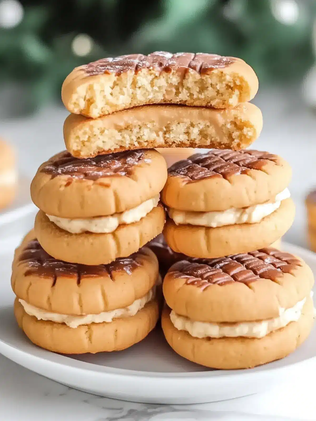 Peanut Butter Stuffed Ritz Cookies: No-Bake Bliss for Everyone 2 Peanut Butter Stuffed Ritz Cookies