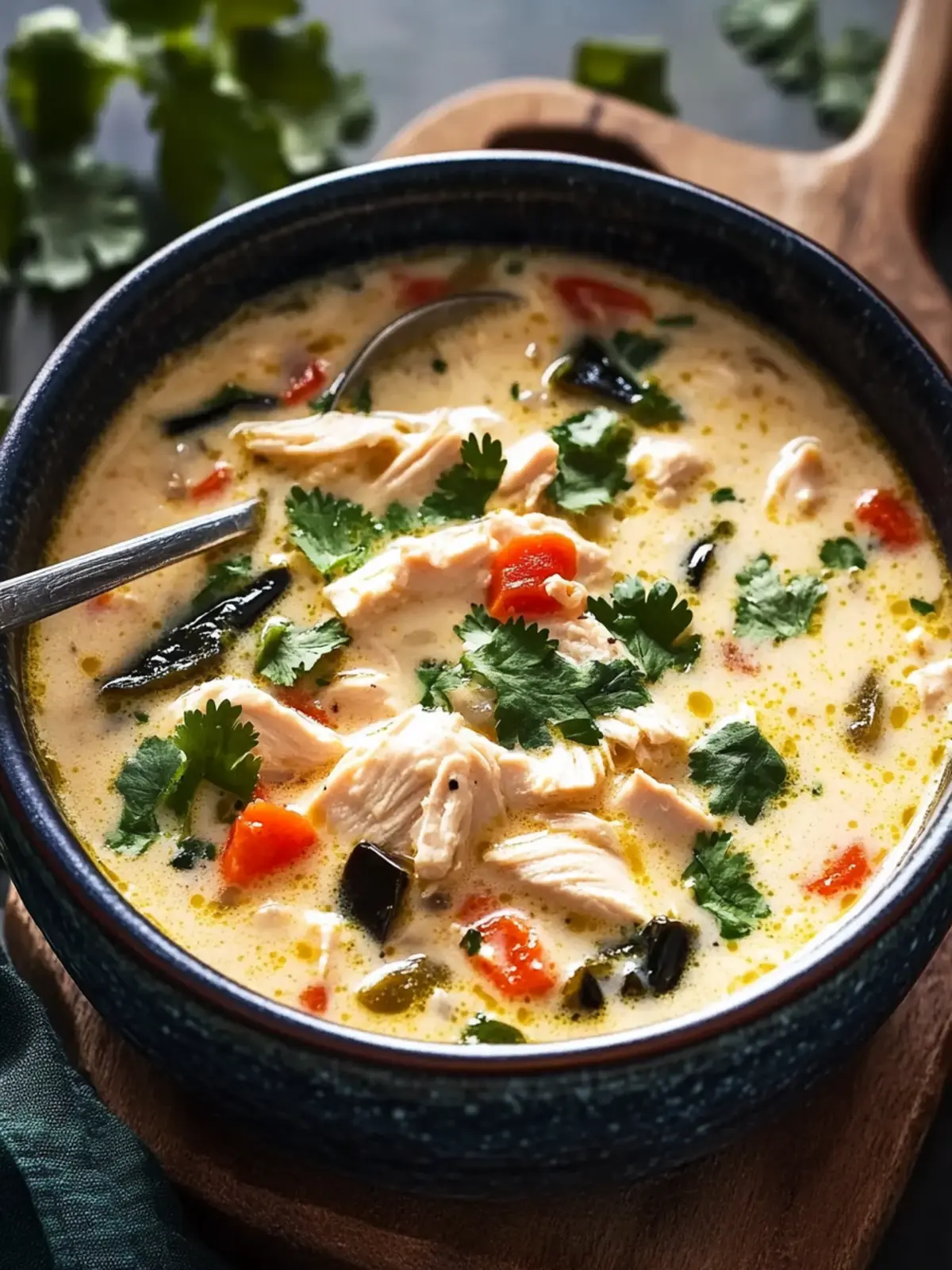 Hearty Creamy Chicken Poblano Soup for Cozy Nights 4 Creamy Chicken Poblano Soup