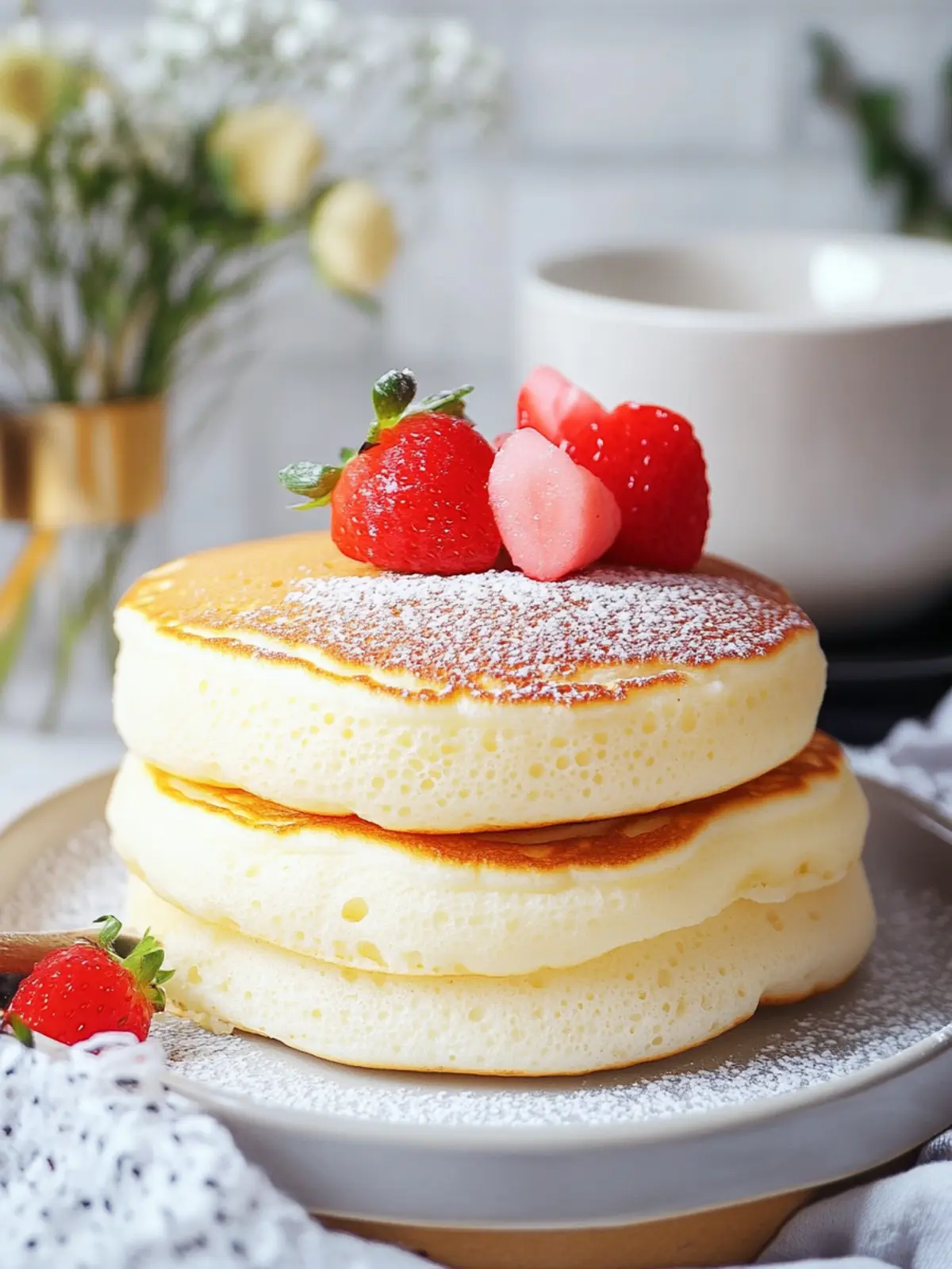 Fluffy Japanese Soufflé Pancakes for a Dreamy Breakfast Delight 4 Fluffy Japanese Soufflé Pancakes