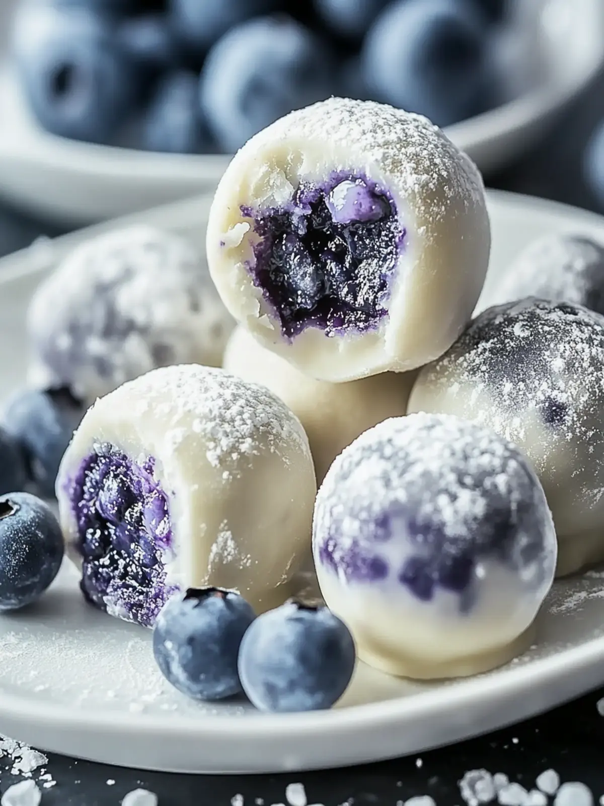 White Chocolate Blueberry Truffles A Decadent Treat! 2 White Chocolate Blueberry Truffles