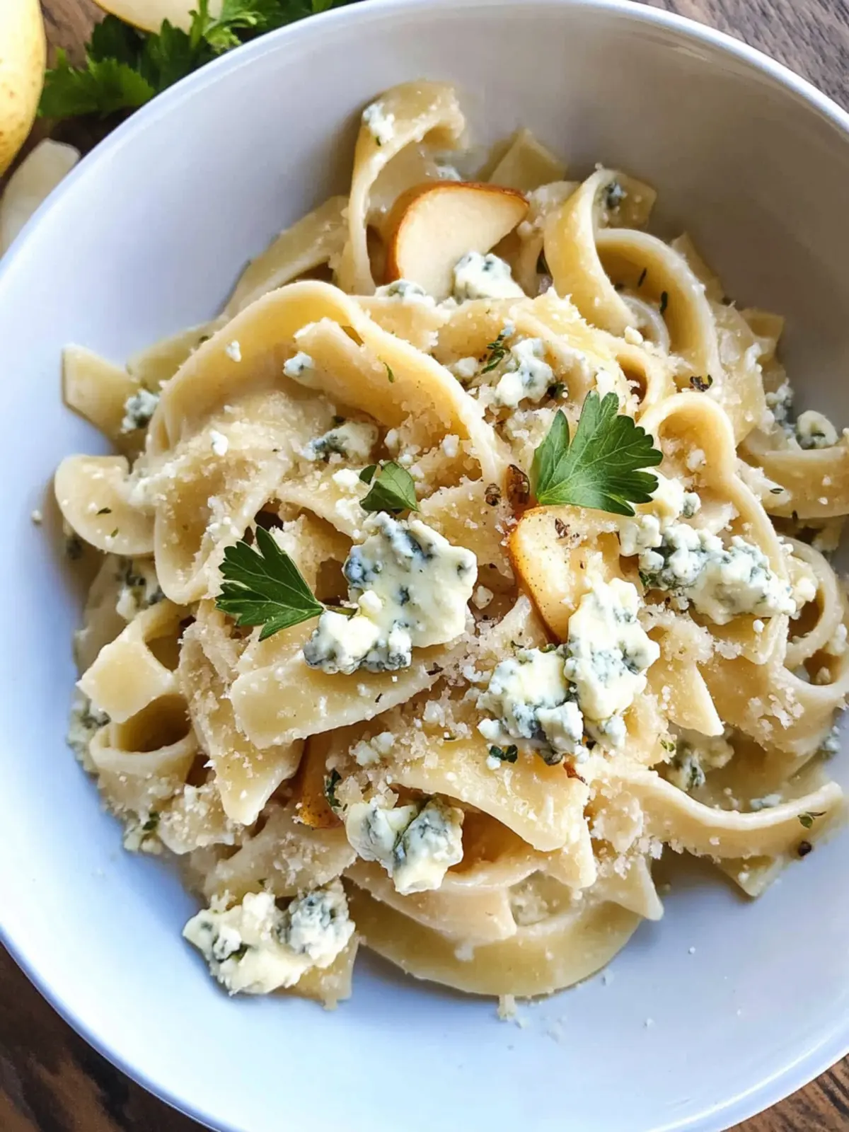 Savory Caramelized Pear & Gorgonzola Pasta in 30 Minutes 2 Caramelized Pear & Gorgonzola Pasta