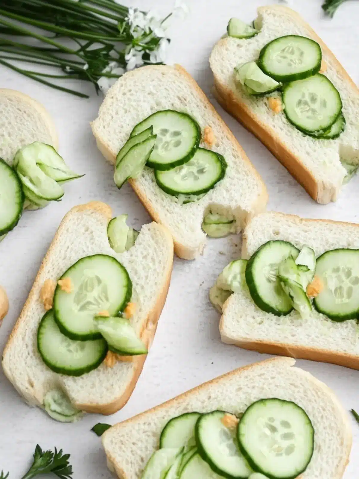 Easter Cucumber Sandwiches with Creamy Carrot Herb Spread 2 Easter Cucumber Sandwiches