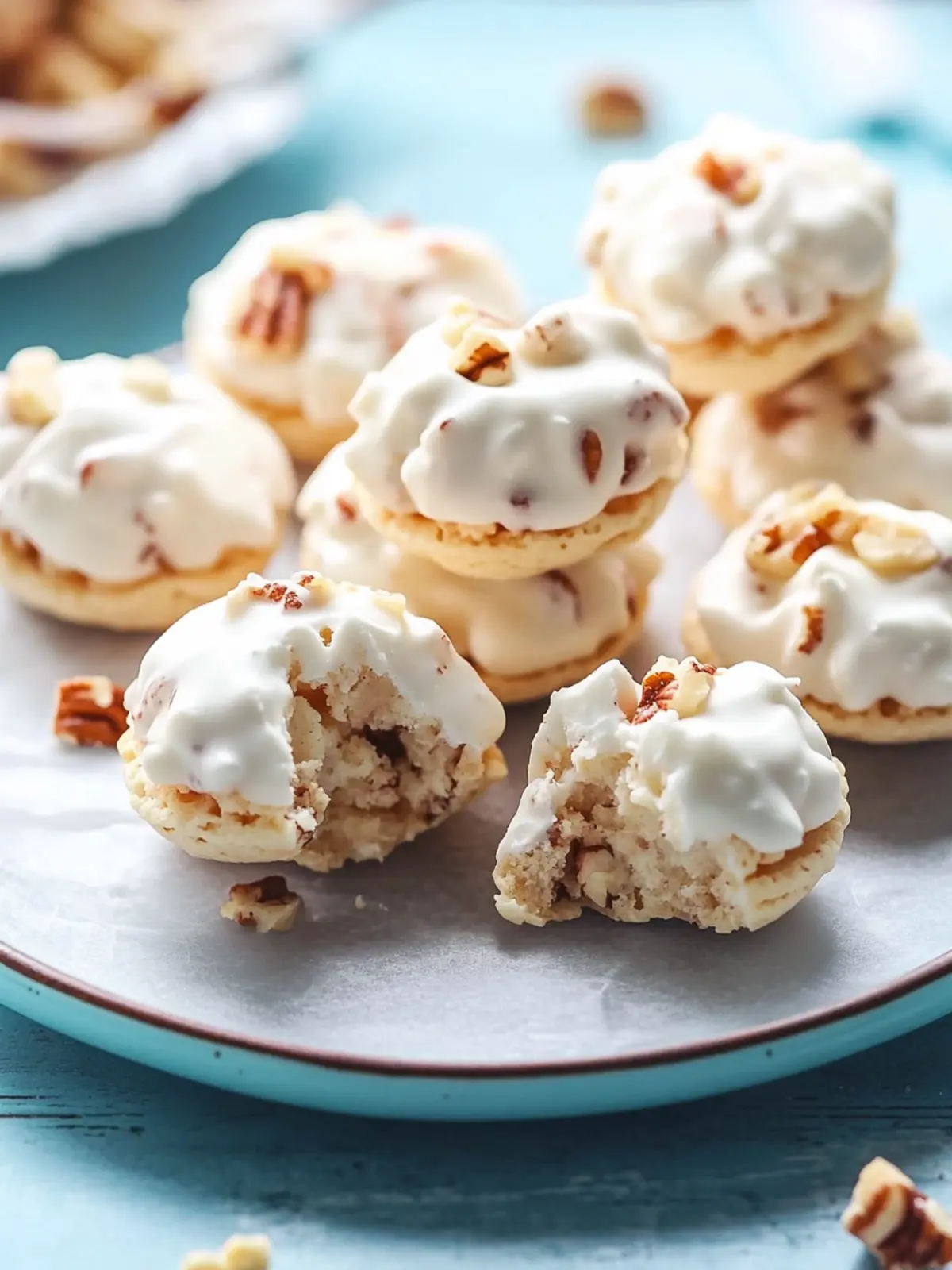 Delightful White Chocolate Maple Pecan Macaroons Recipe 4 White Chocolate Maple Pecan Macaroons