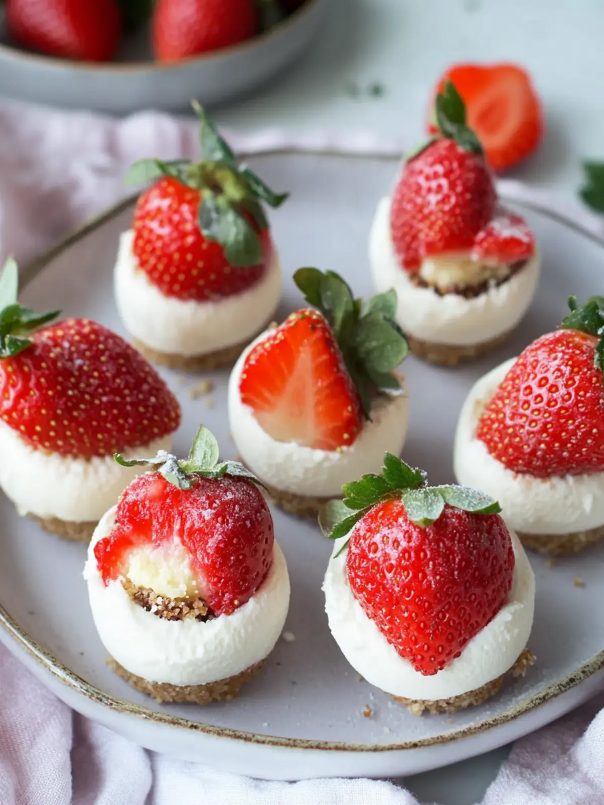 Gluten-Free No-Bake Cheesecake Stuffed Strawberries Delight 2 gluten-free-no-bake-cheesecake-stuffed-strawberries-
