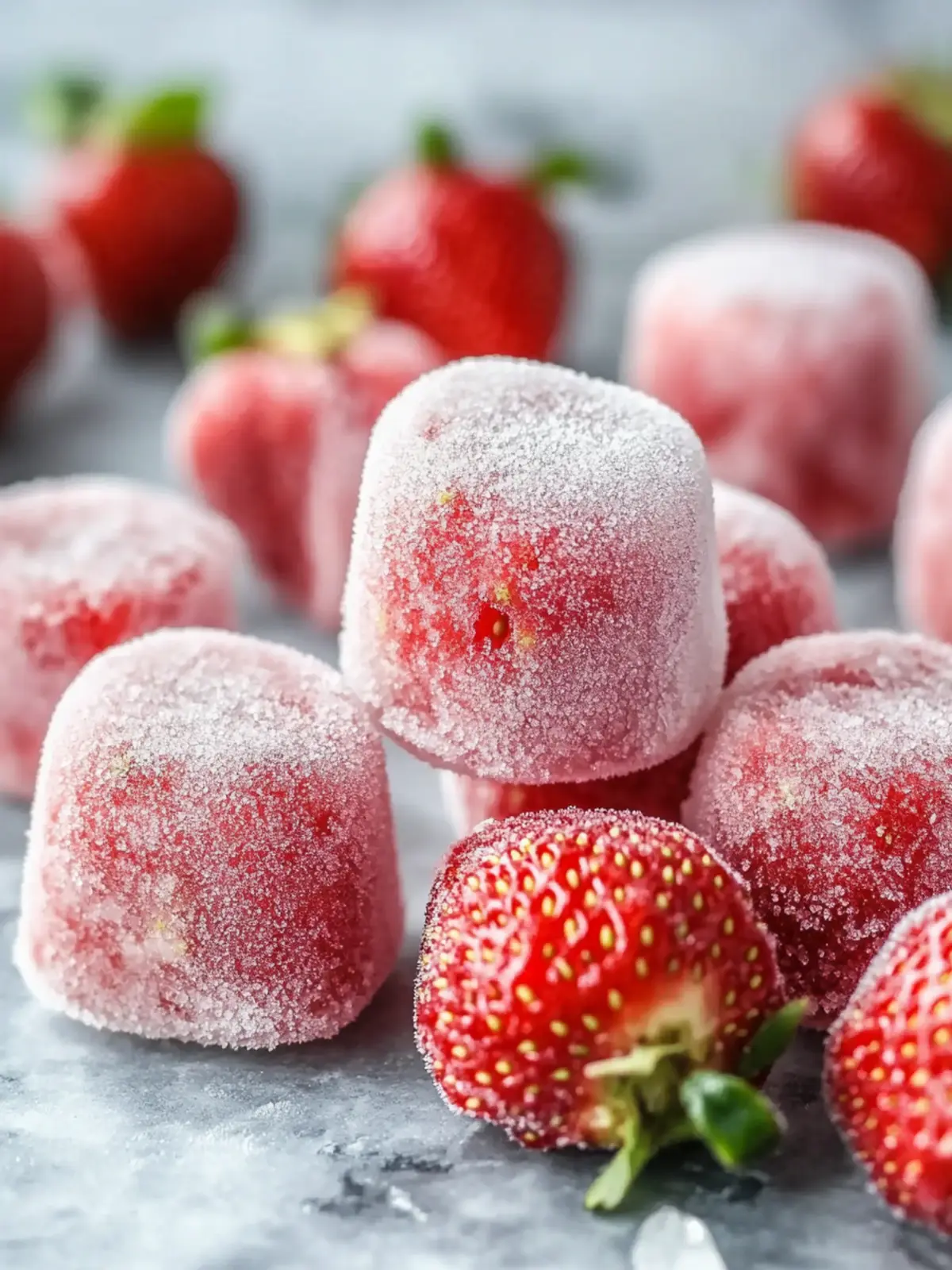 Deliciously Guilt-Free Skinny Frozen Strawberry Bites 3 Skinny Frozen Strawberry Bites