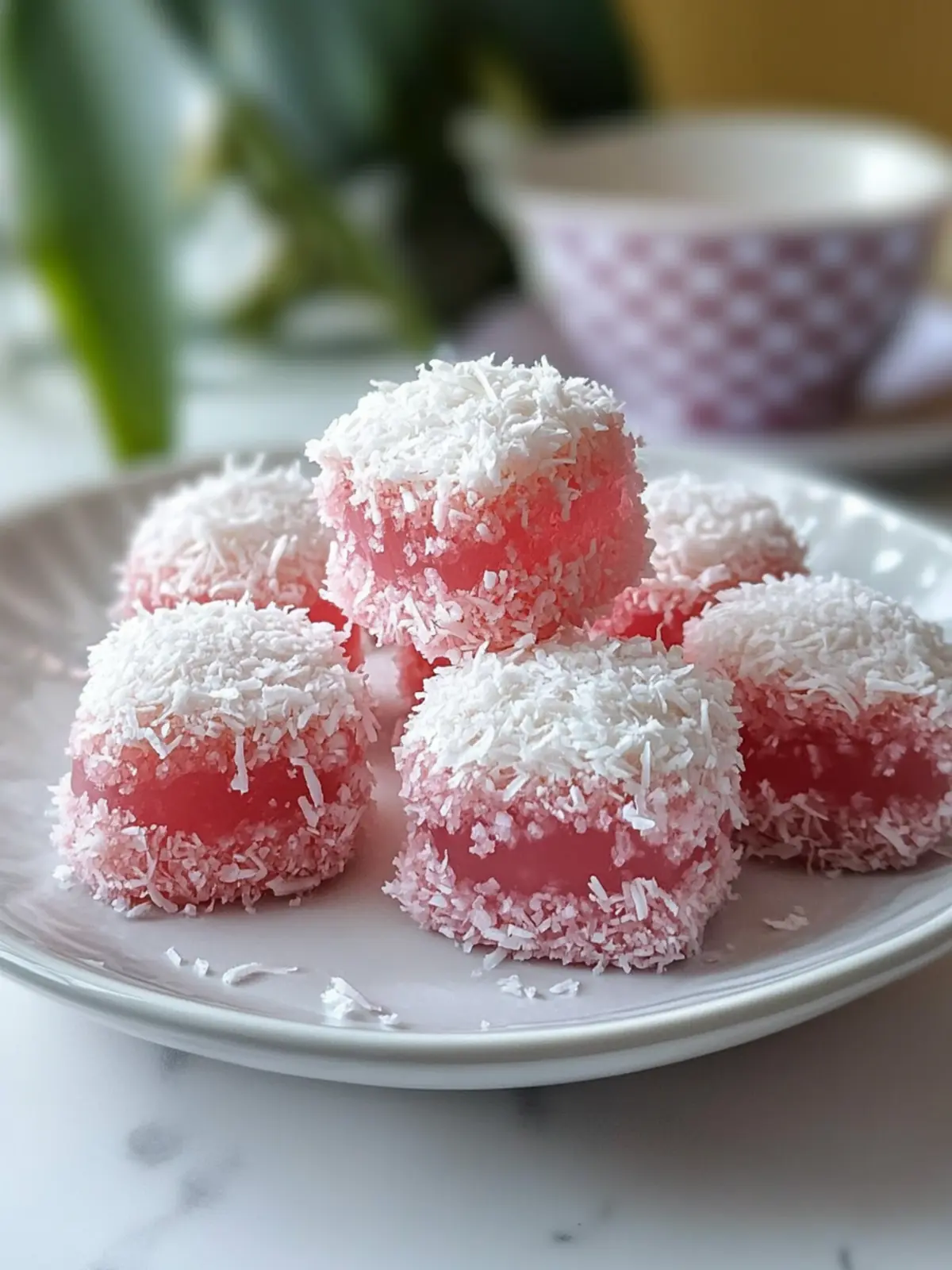 Delicious Vintage Australian Pink Jelly Coconut Cakes to Enjoy 3 Vintage Australian Pink Jelly Coconut Cakes