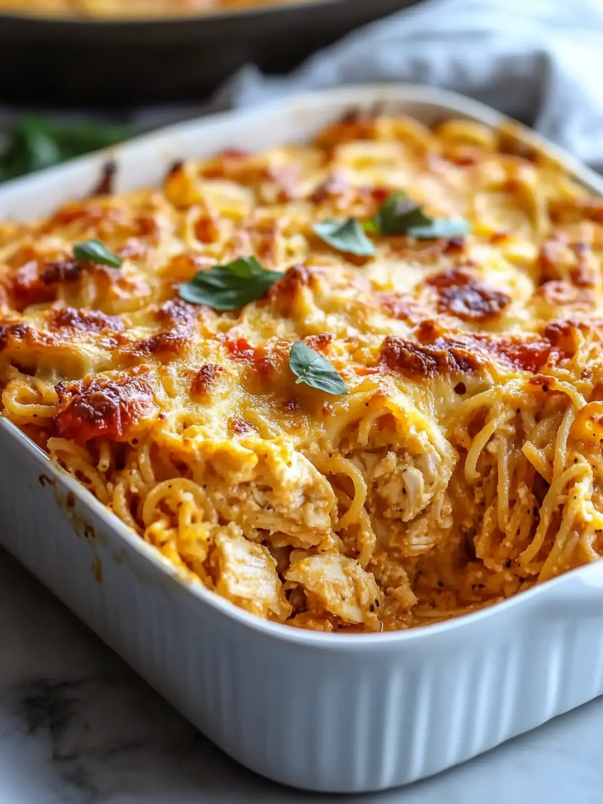 Creamy Chicken Spaghetti Bake Your Family Will Love 2 Chicken Spaghetti Bake