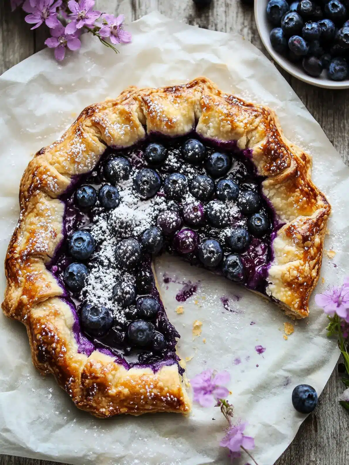 Rustic Blueberry Galette Easy Recipe for Summer Bliss 3 Blueberry Galette