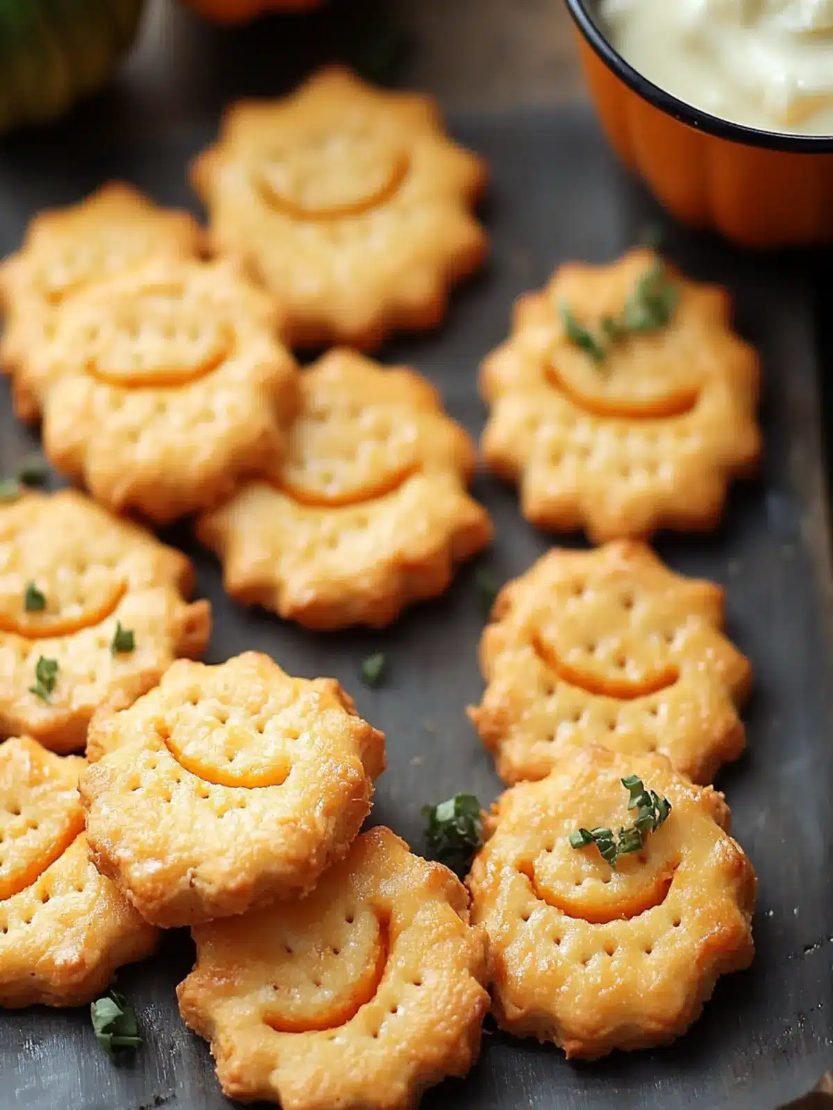 Pumpkin Patch Cheese Crackers for a Festive Fall Snack 3 Pumpkin Patch Cheese Crackers