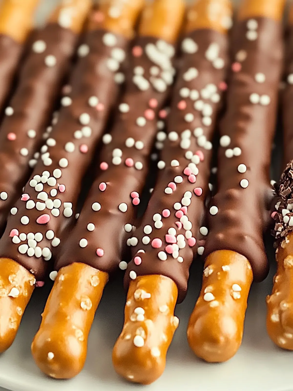 Chocolate Dipped Pretzel Rods Easy and Delicious for Gifting 2 Chocolate Dipped Pretzel Rods Easy and Delicious Treat