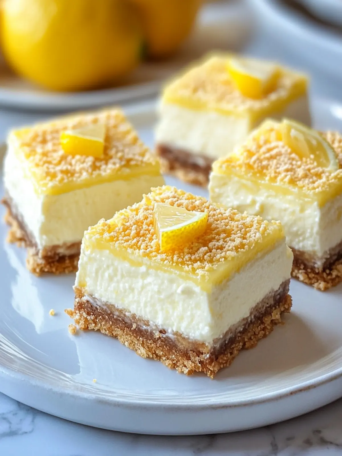 Creamy Lemon Cheesecake Squares for Your Next Gathering 4 Lemon Cheesecake Squares
