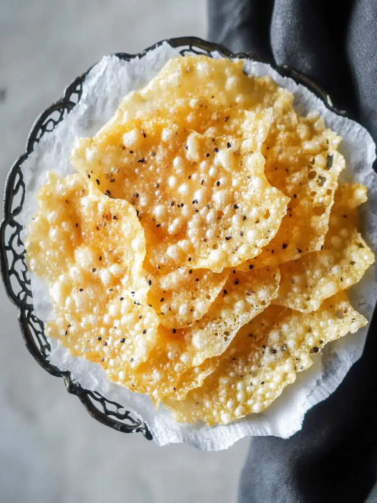 Crispy Parmesan Crisps: Your Go-To Low Carb Snack Delight 3 Parmesan Crisps