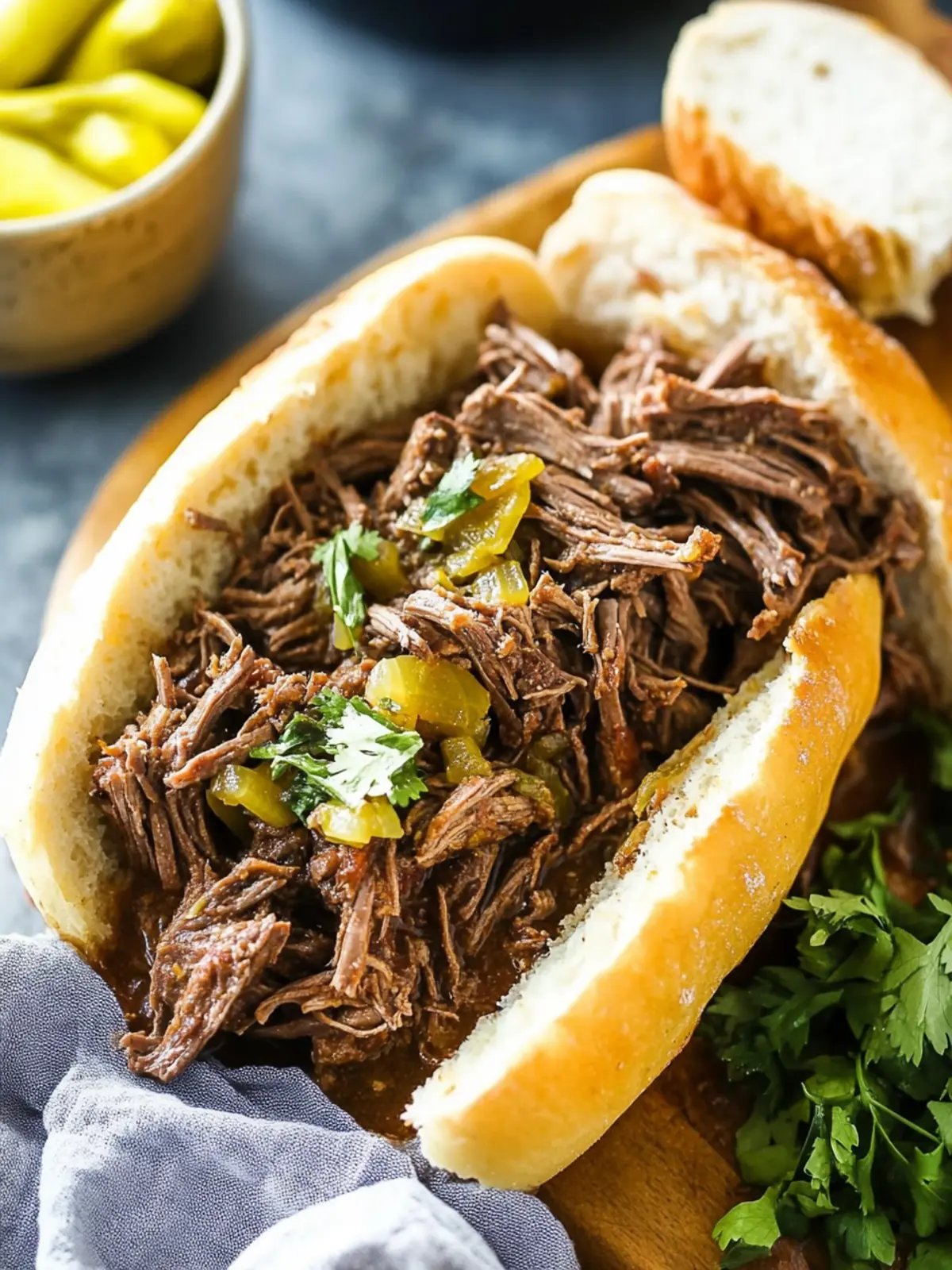Melt-in-Your-Mouth Slow Cooker Italian Beef Easy Comfort Food 4 Slow Cooker Italian Beef