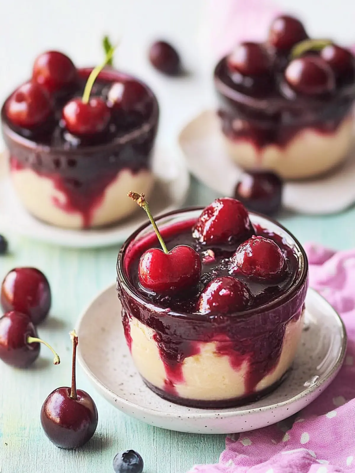 Delicious Cherry Custard: Light & Creamy Dessert Delight 4 Cherry Custard