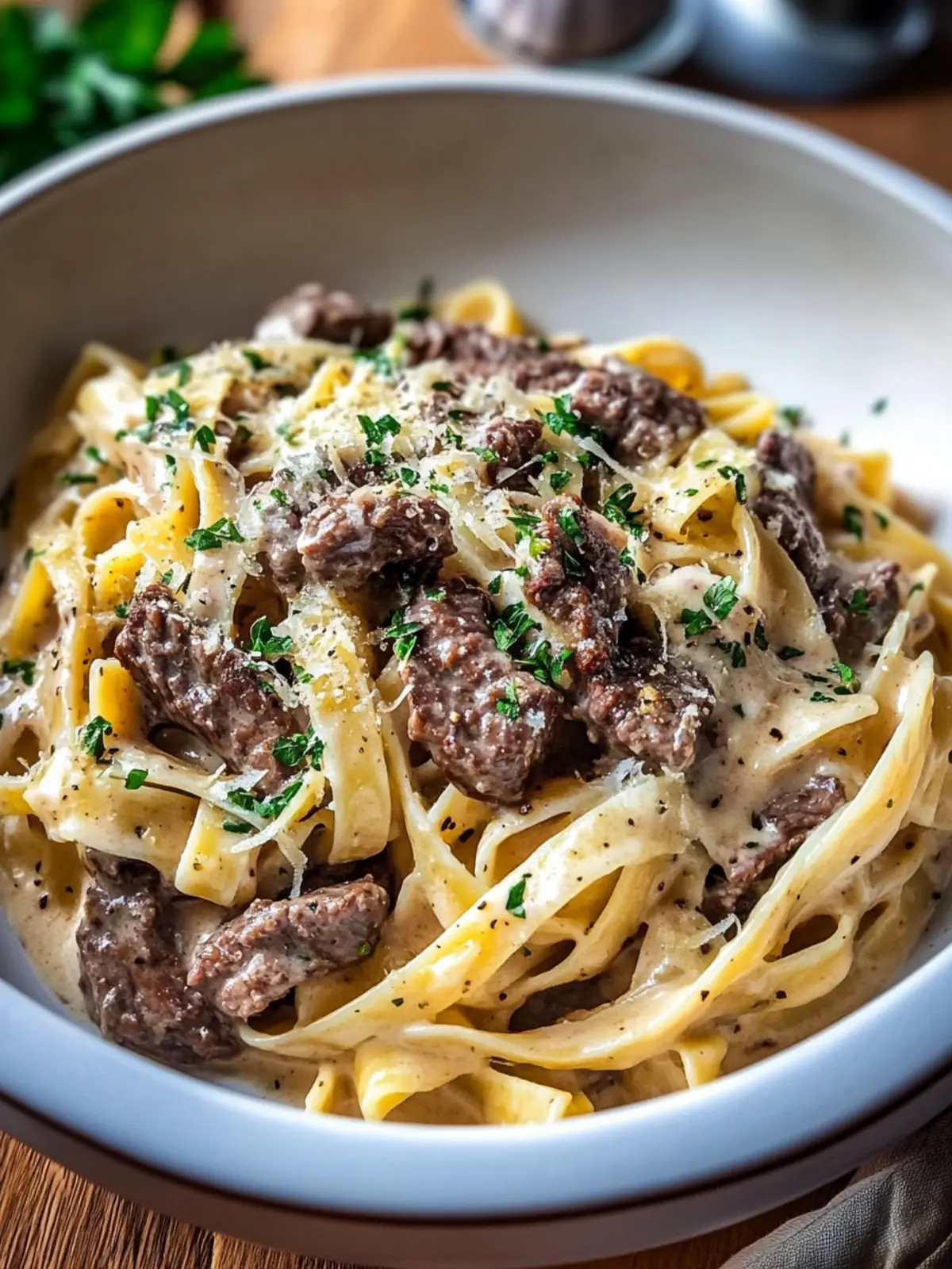 Creamy One Pot Beef Pasta with Garlic Butter for Busy Nights 4 Creamy One Pot Beef Pasta with Garlic Butter
