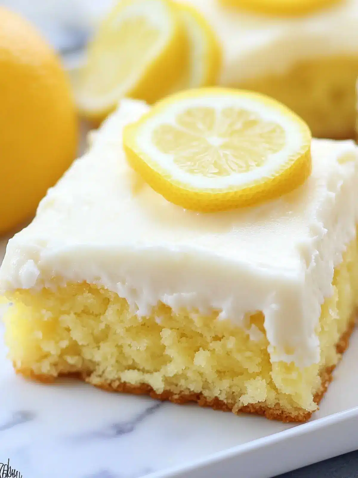 Zesty Lemon Sheet Cake with Cream Cheese Frosting Magic 4 Lemon Sheet Cake with Cream Cheese Frosting