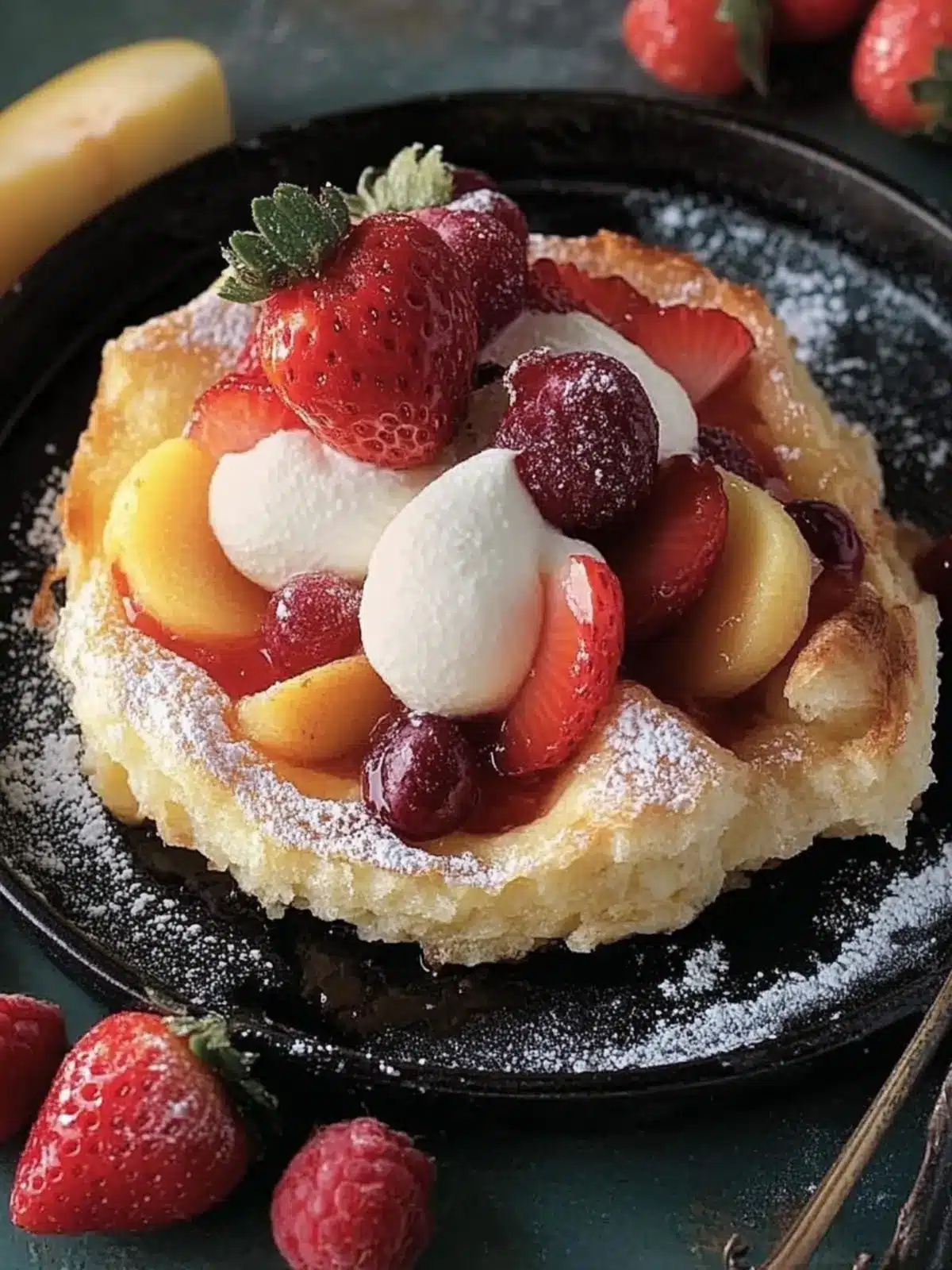 Fluffy Fruited Dutch Baby: Brunch Bliss in Every Bite 2 Fruited Dutch Baby
