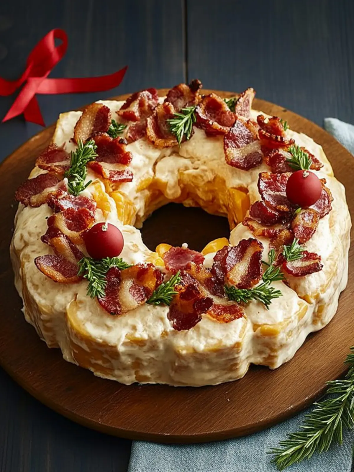 Bacon Cheese Wreath: A Festive Must-Make for Gatherings 4 Bacon Cheese Wreath